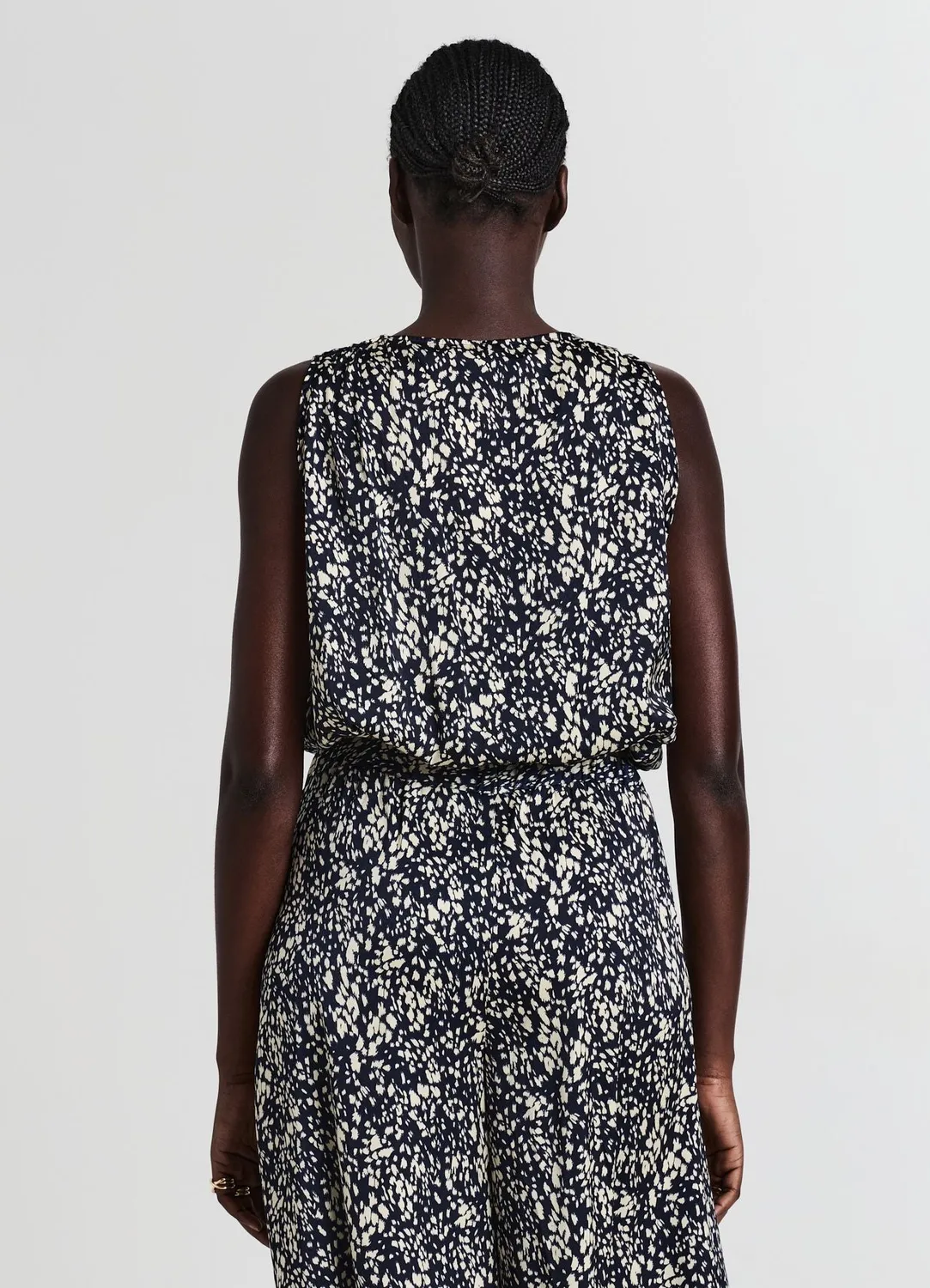Calliope caraco croisé femme satiné à motif