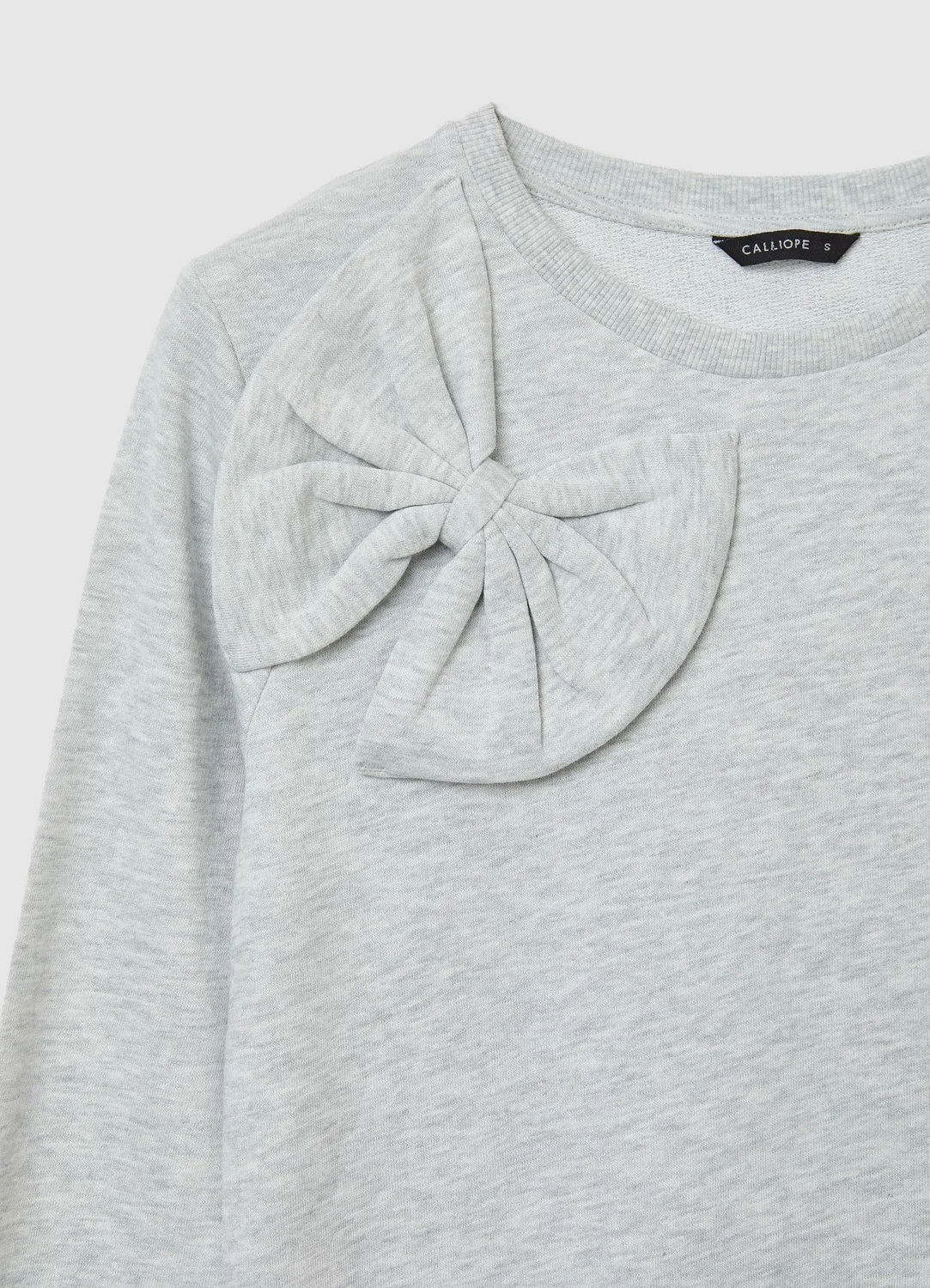 Calliope Sweat Col Rond sweat femme coton nœud