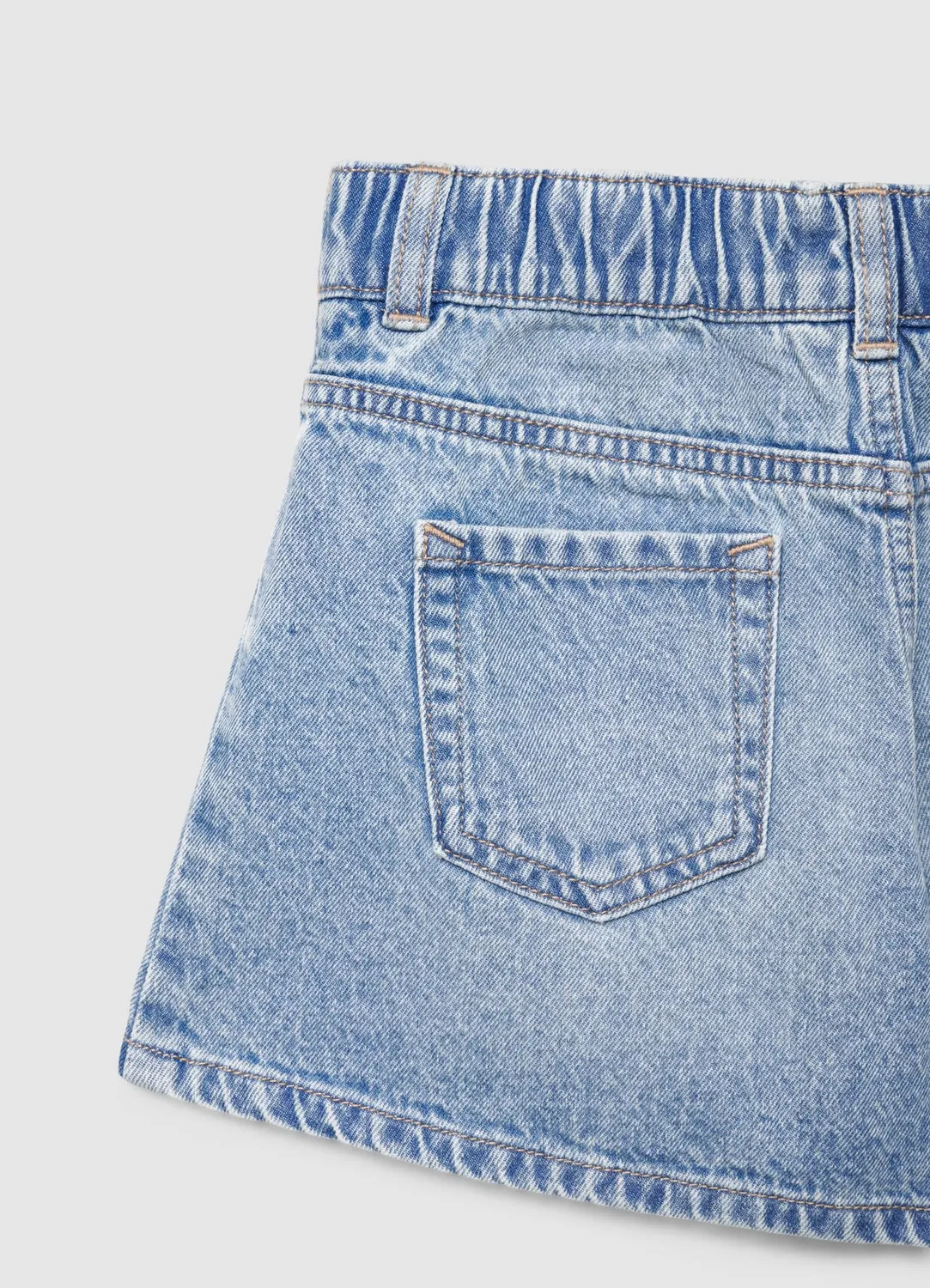 Calliope Short Jean short fille broderie florale