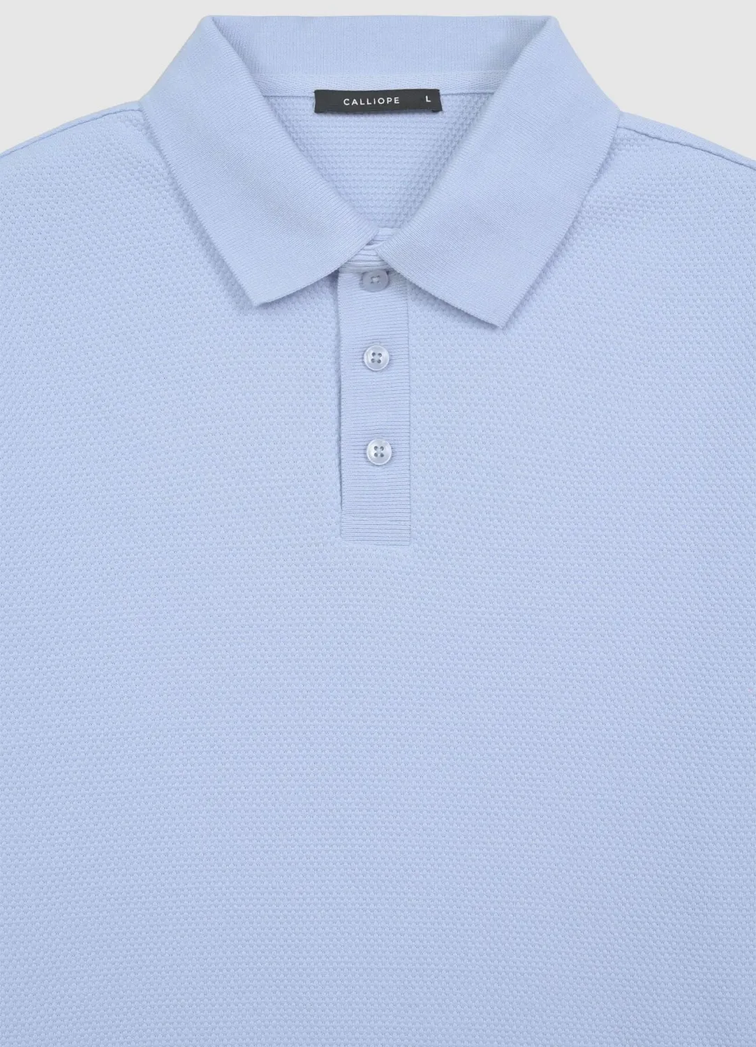 Calliope Polo 3 Boutons Homme Coton Uni