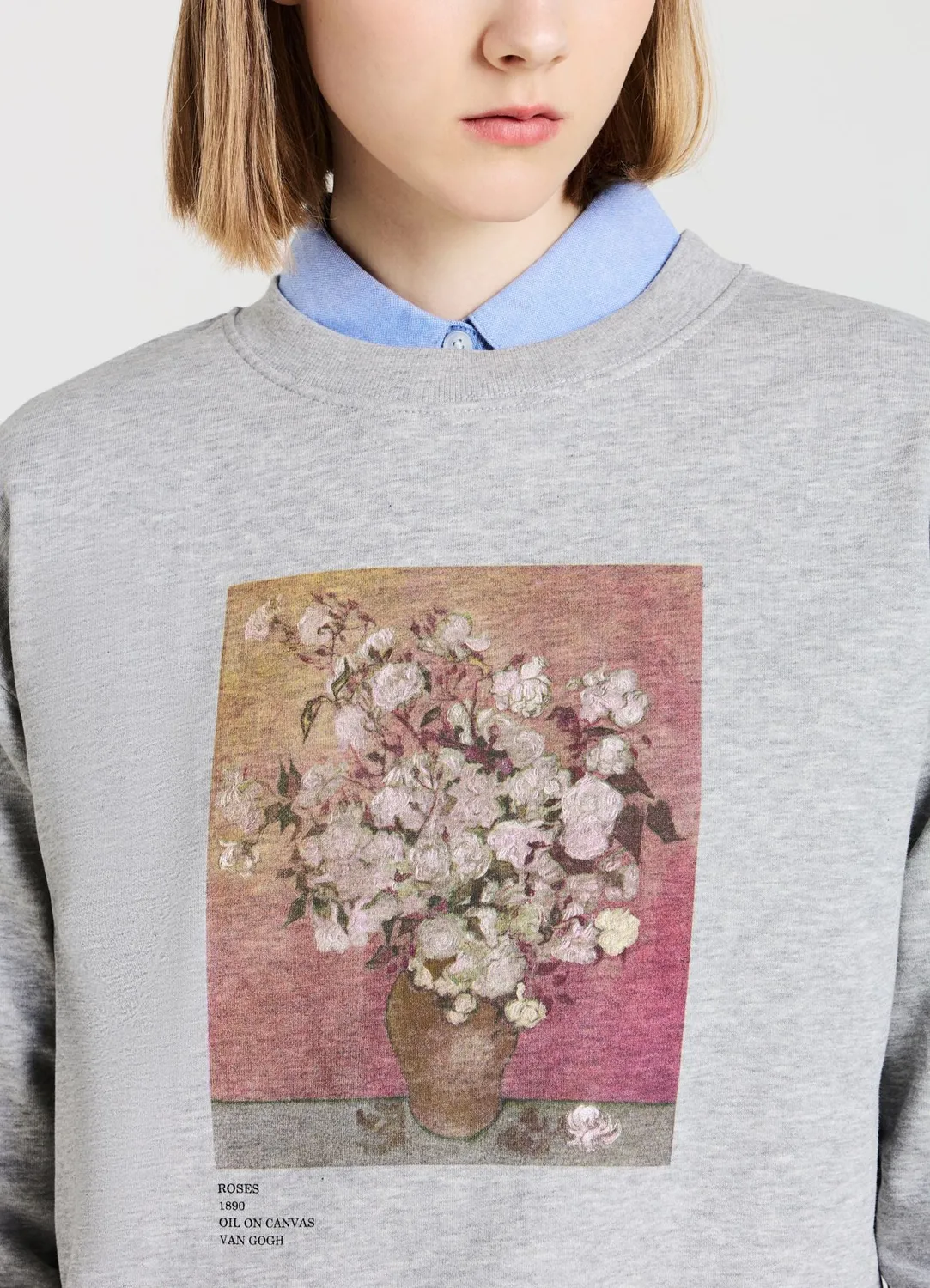 Calliope sweat femme col rond imprimé artistique