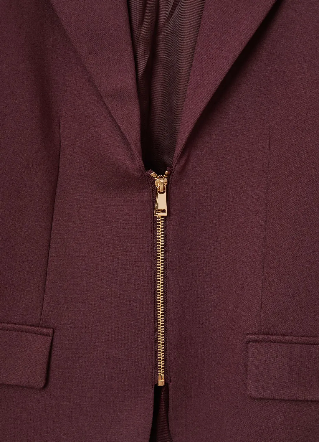 Calliope veste zippée point Milano femme col revers
