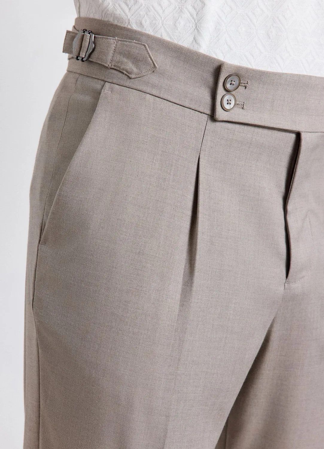 Calliope pantalon slim taille haute homme uni