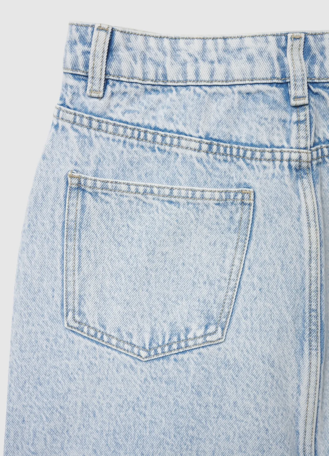Calliope jupe mini en denim à strass