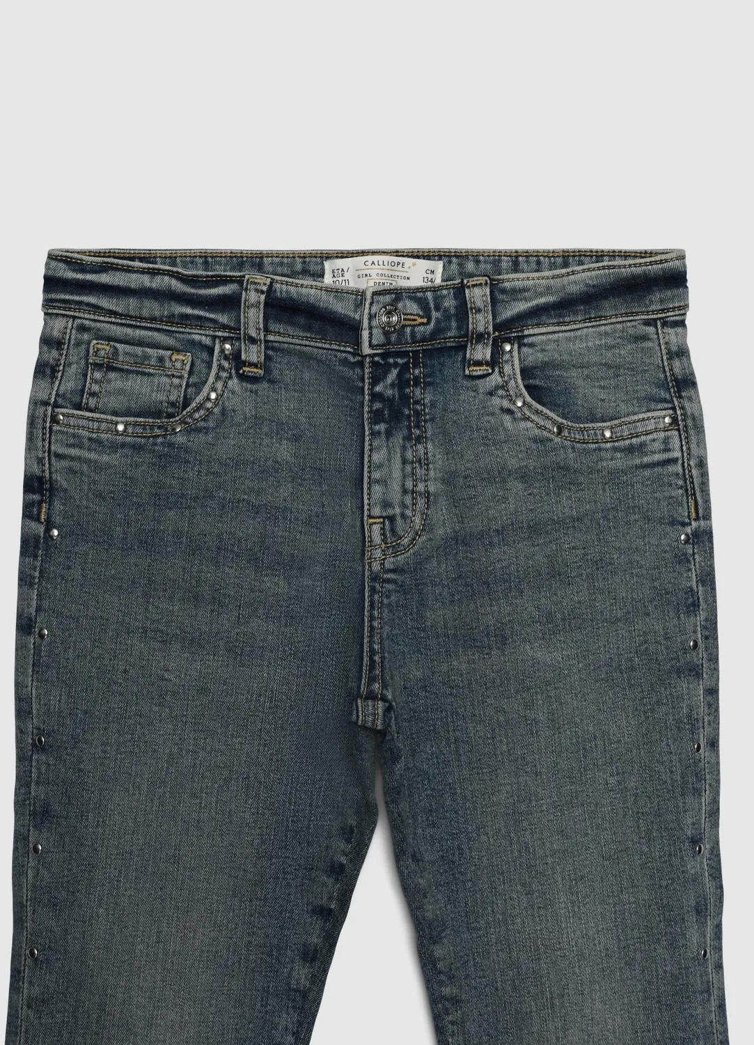 Calliope Jean bootcut fille à clous 5 poches