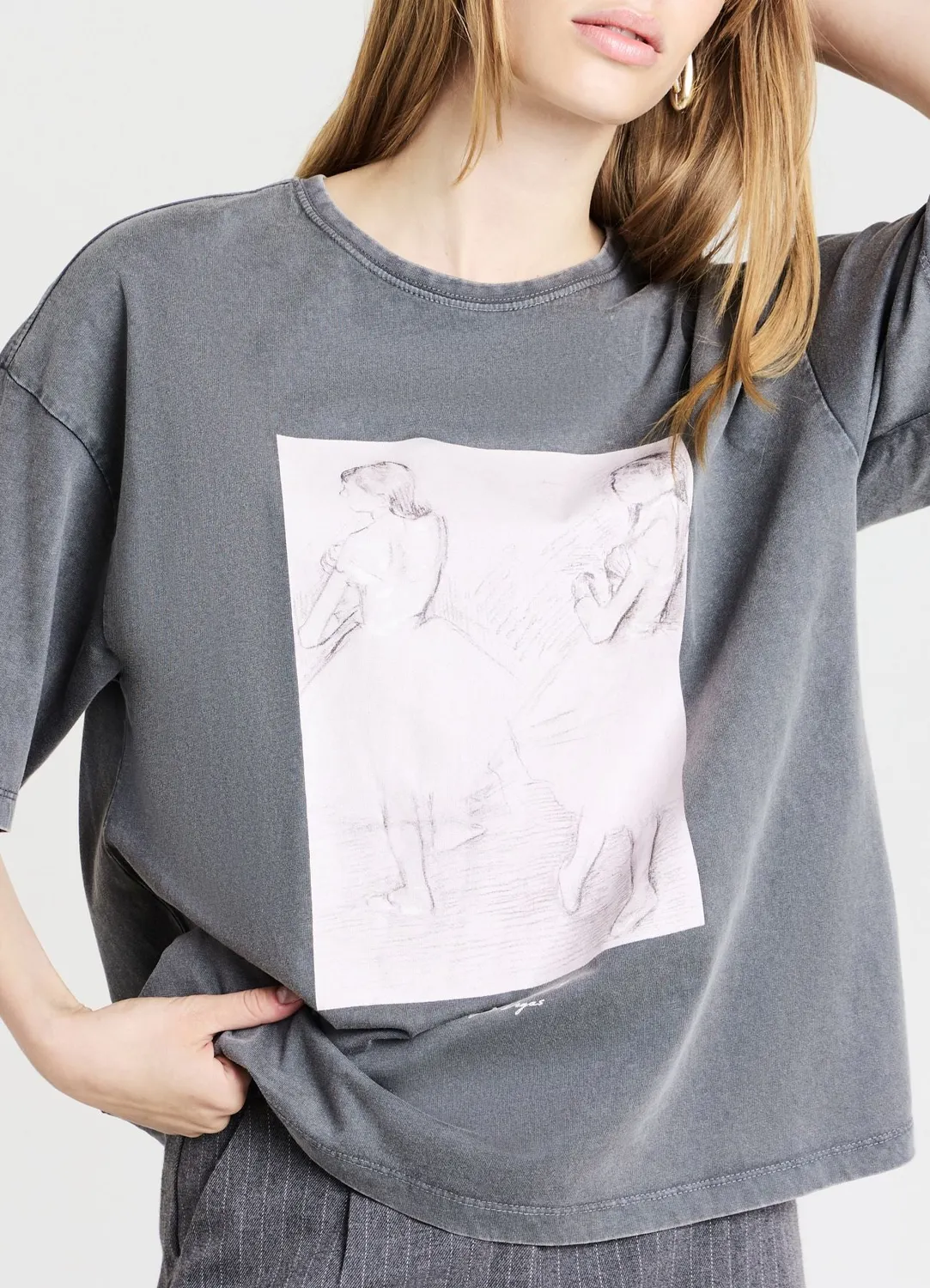 Calliope t-shirt coton femme imprimé art