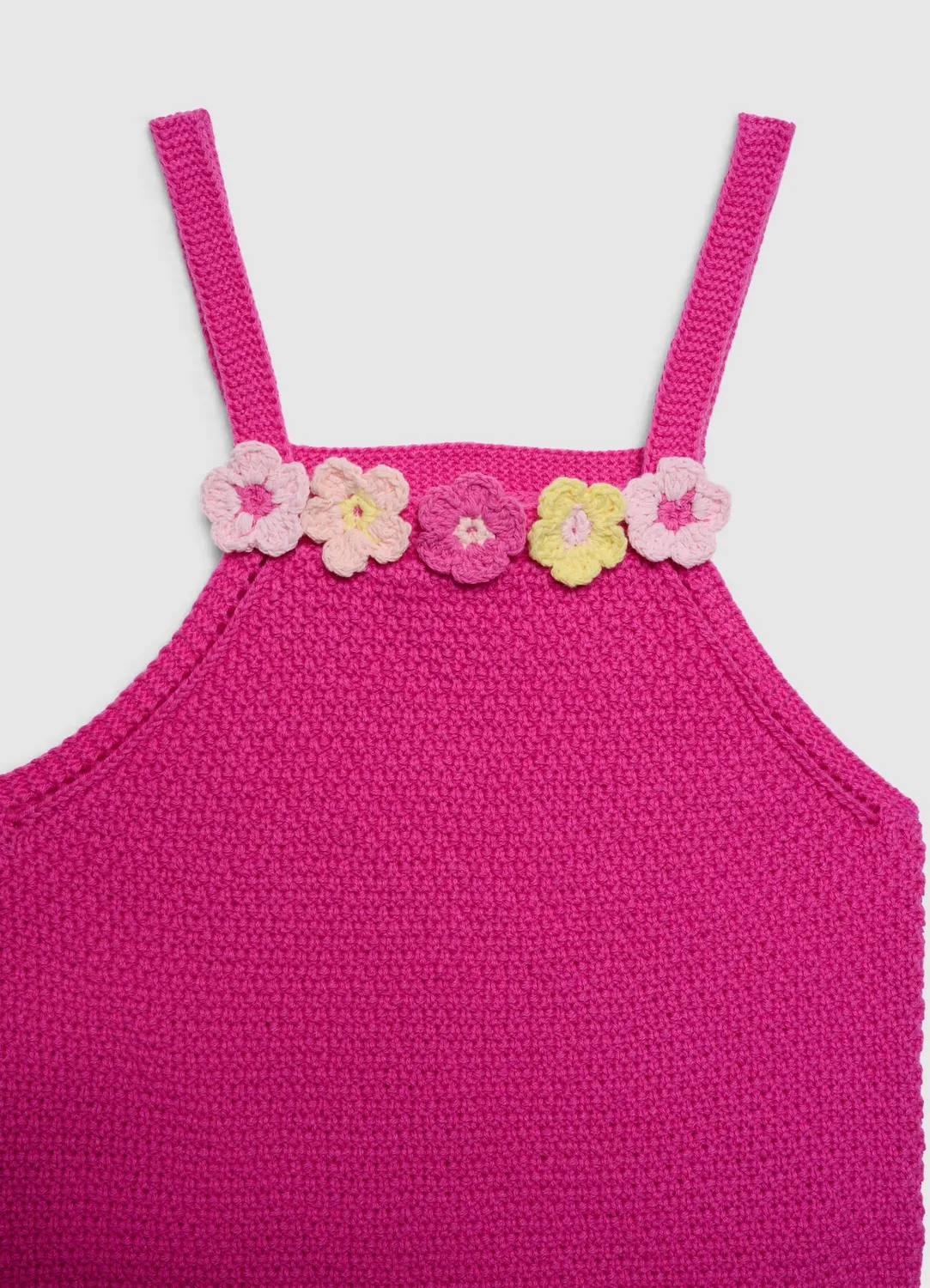 Calliope top fille crochet à fleurs bretelles