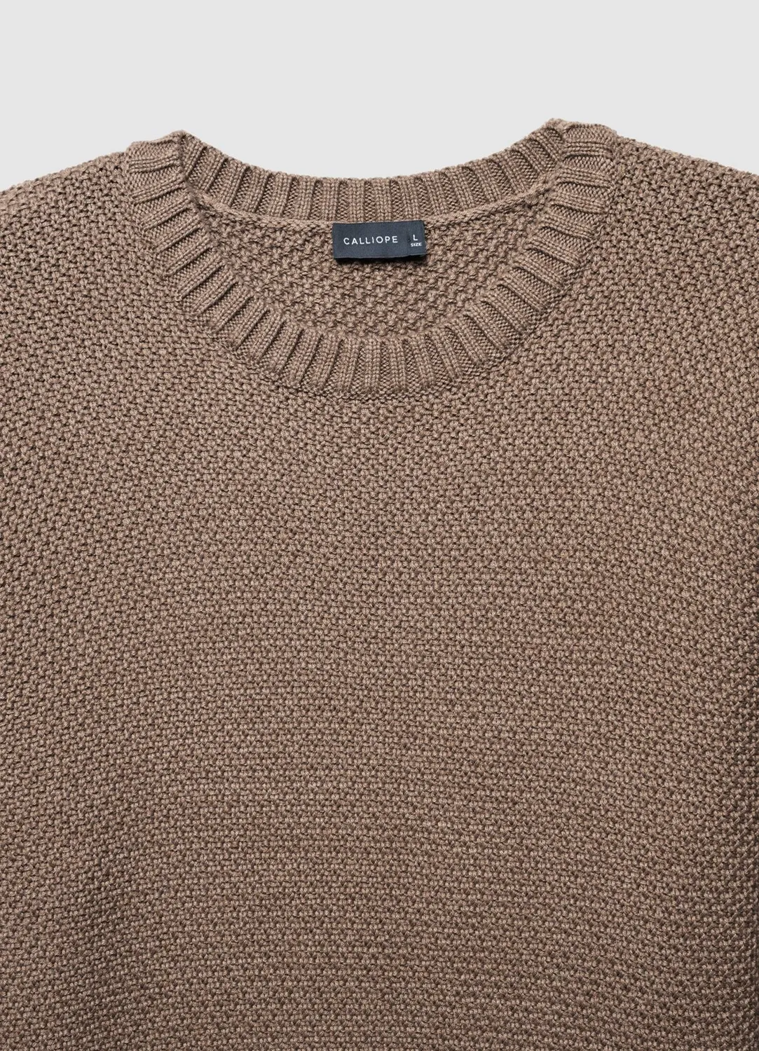 Calliope pull col rond homme maille casual