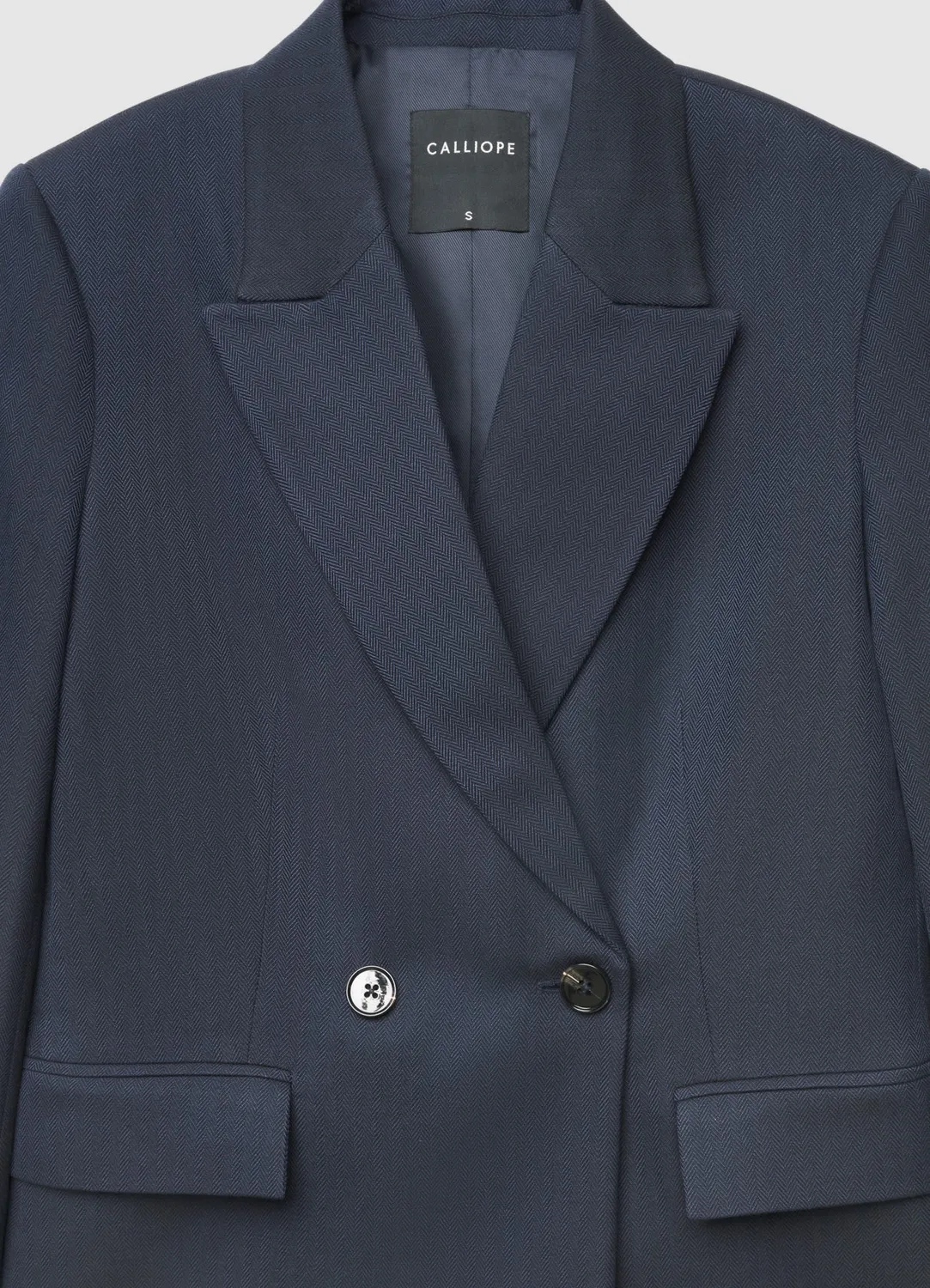 Calliope blazer double boutonnage femme uni