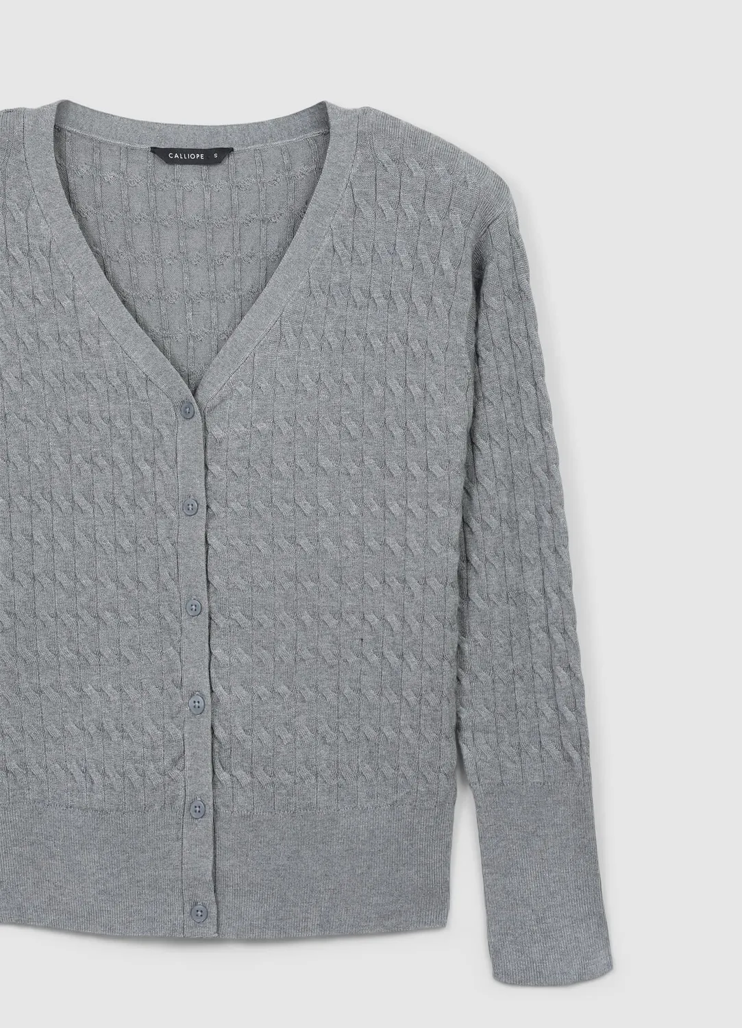 Calliope cardigan torsadé boutons femme col V
