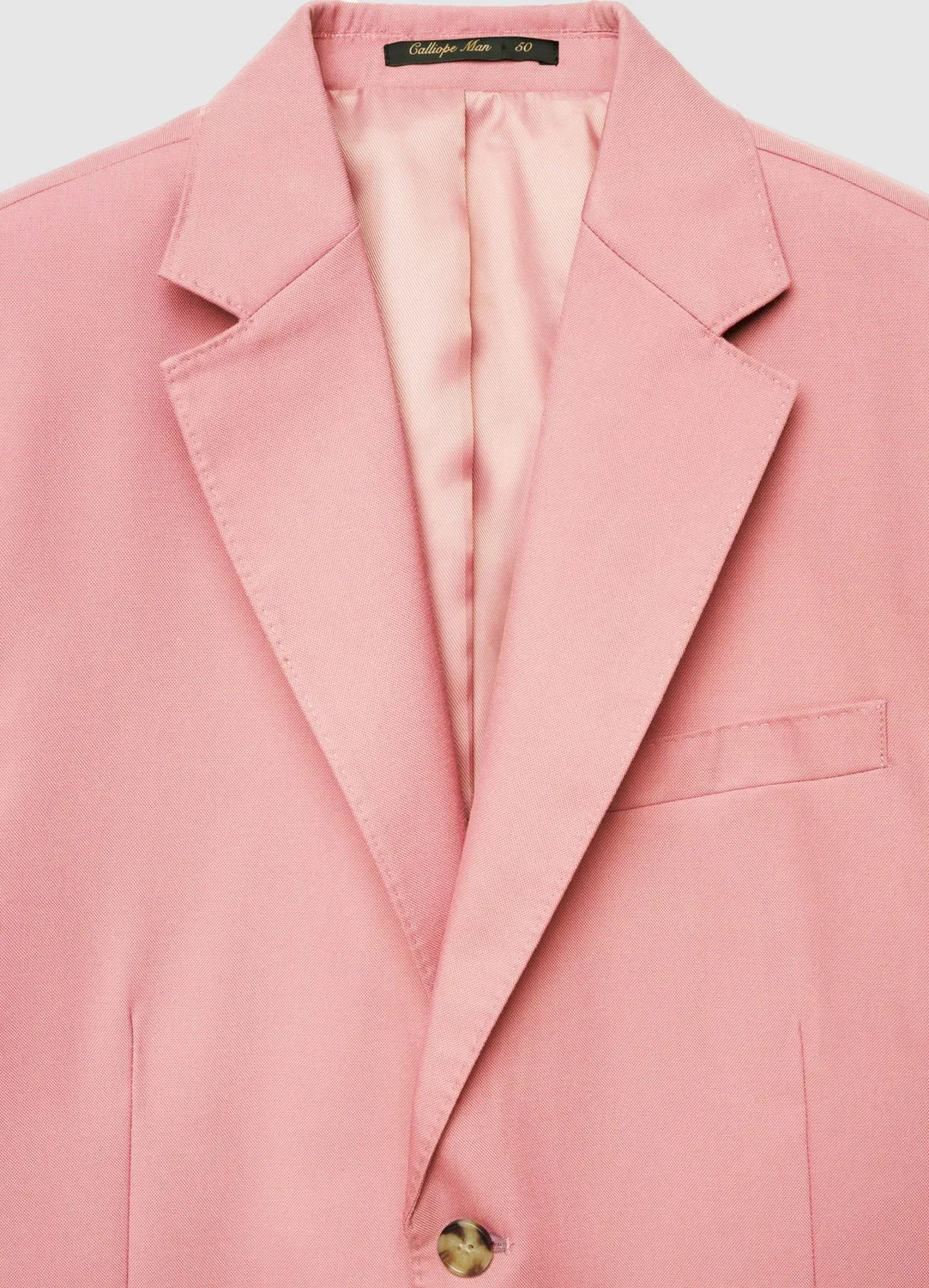 Calliope veste costume 2 boutons homme unie