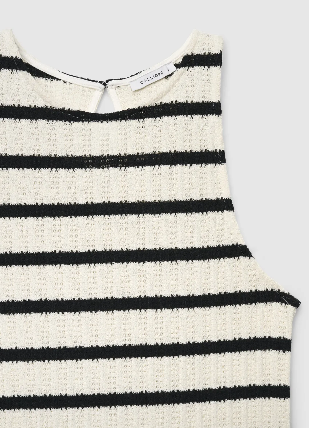 Calliope robe rayée sans manches mini femme