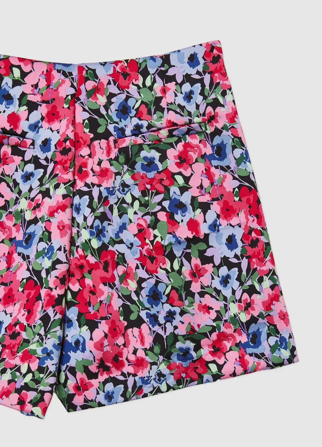 Calliope jupe-culotte satinée à fleurs femme