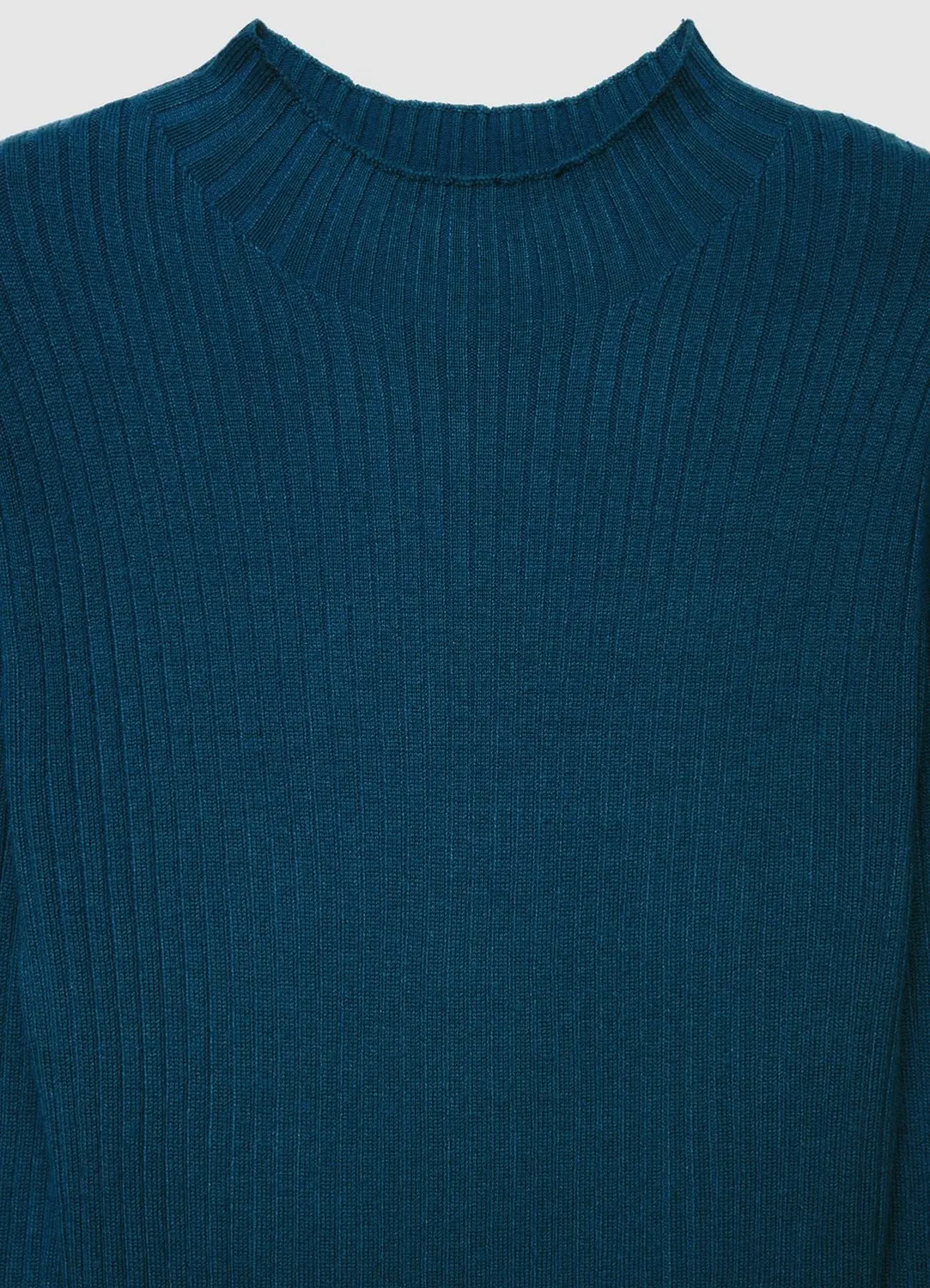 Calliope t-shirt côtelé col montant femme manches longues
