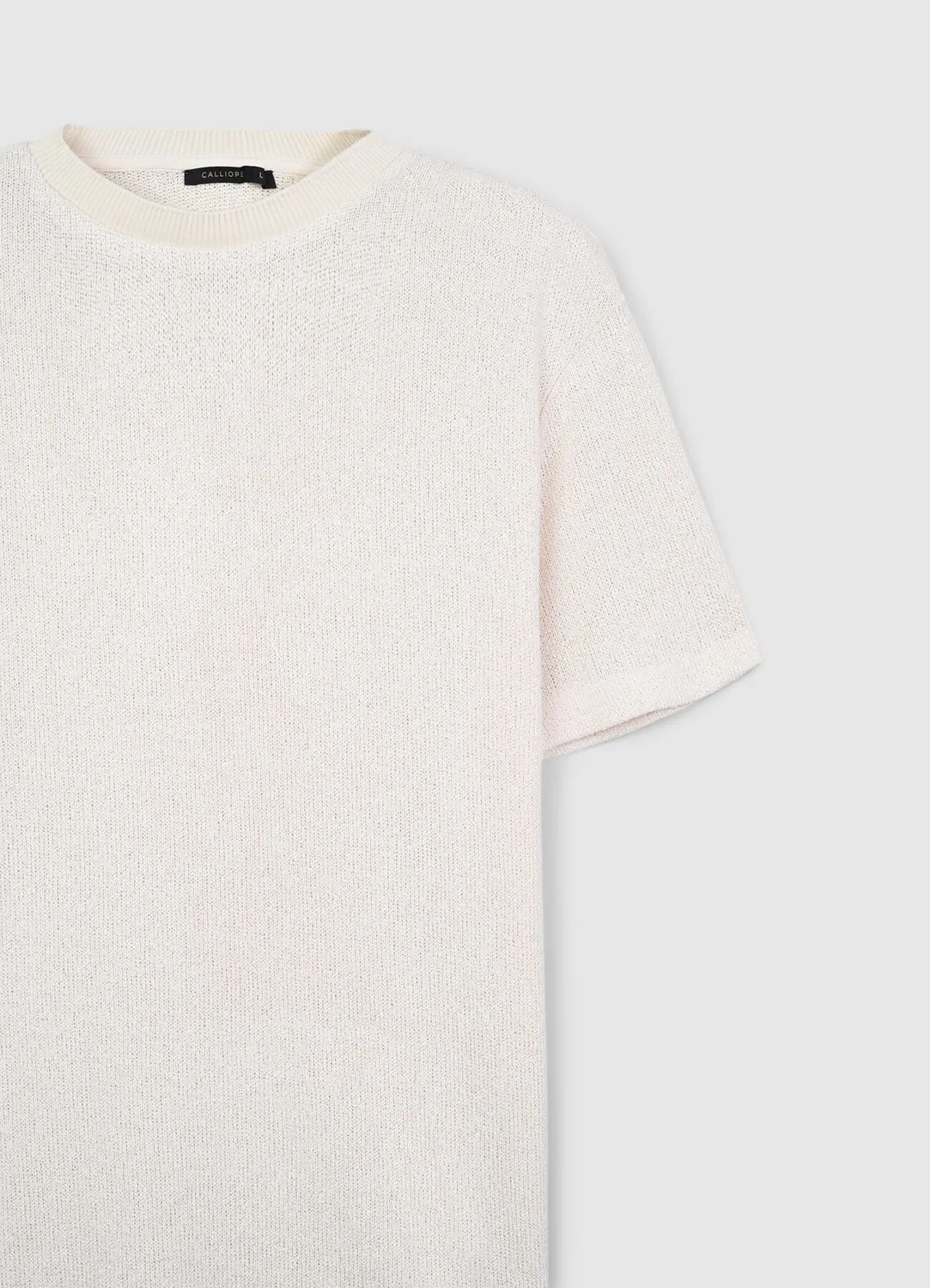 Calliope t-shirt homme col rond uni coupe regular