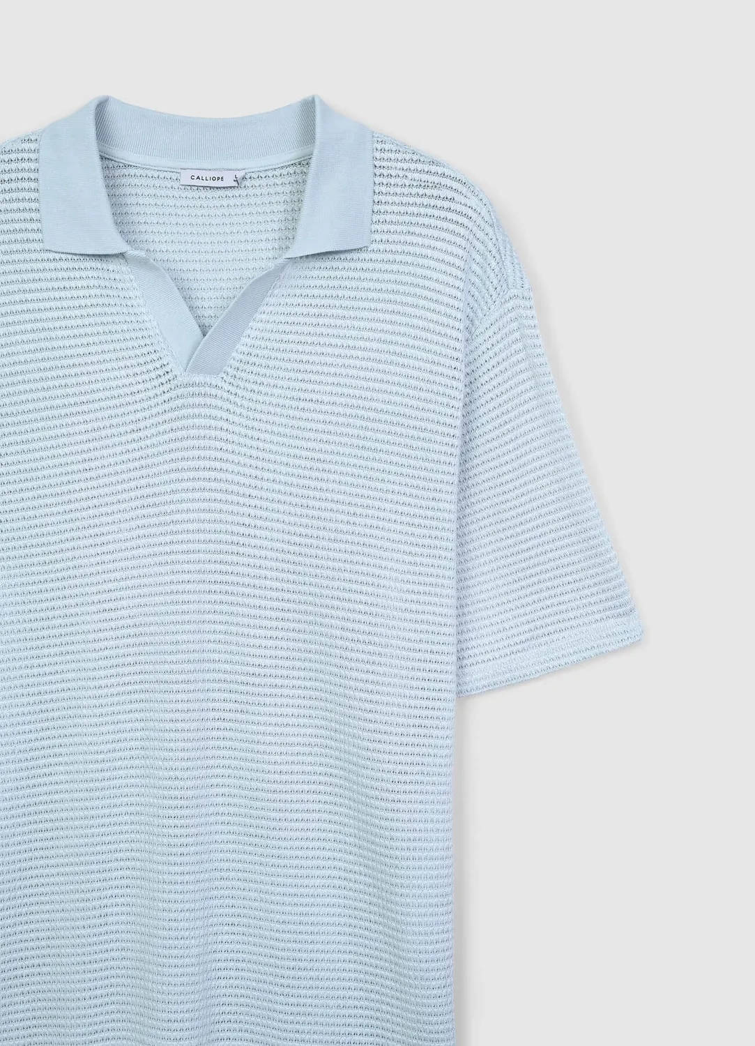 Calliope polo homme ajouré manches courtes