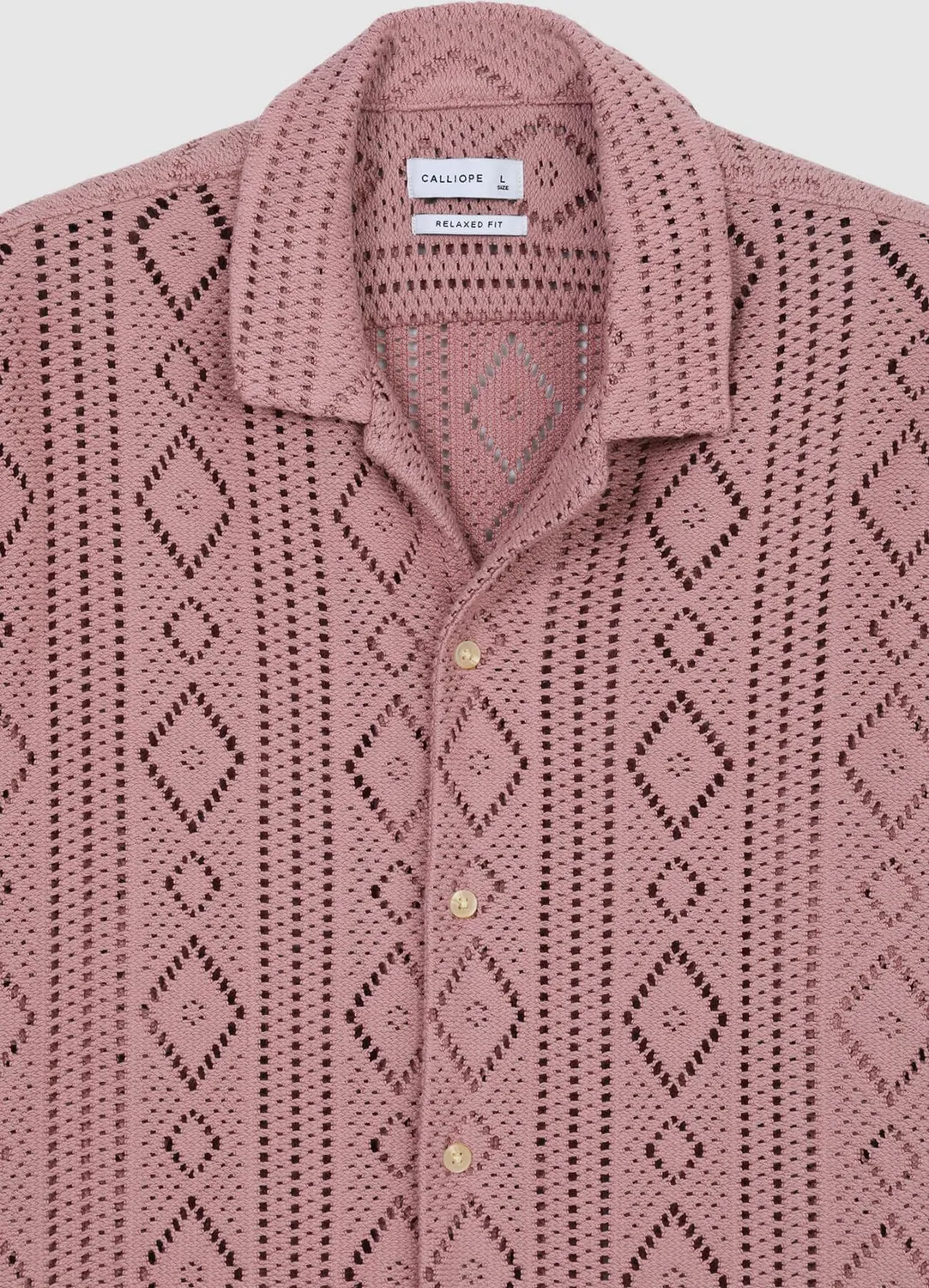 Calliope Bowling Chemise ajourée manches courtes homme