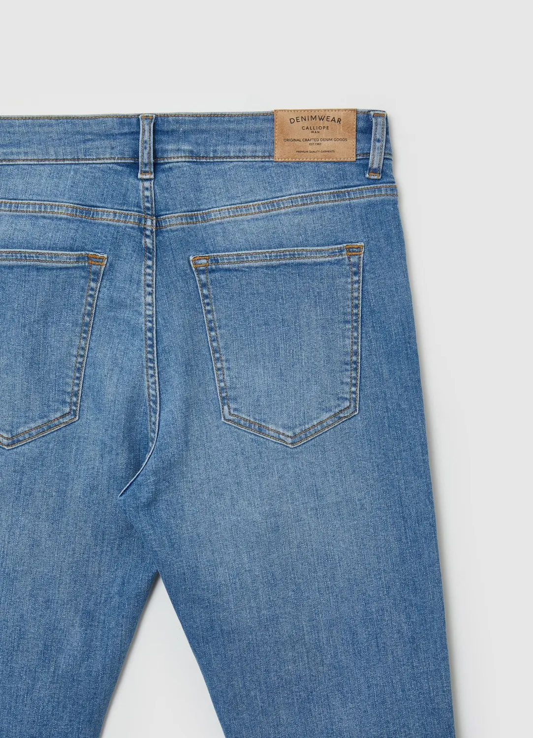 Calliope jean skinny homme délavage clair