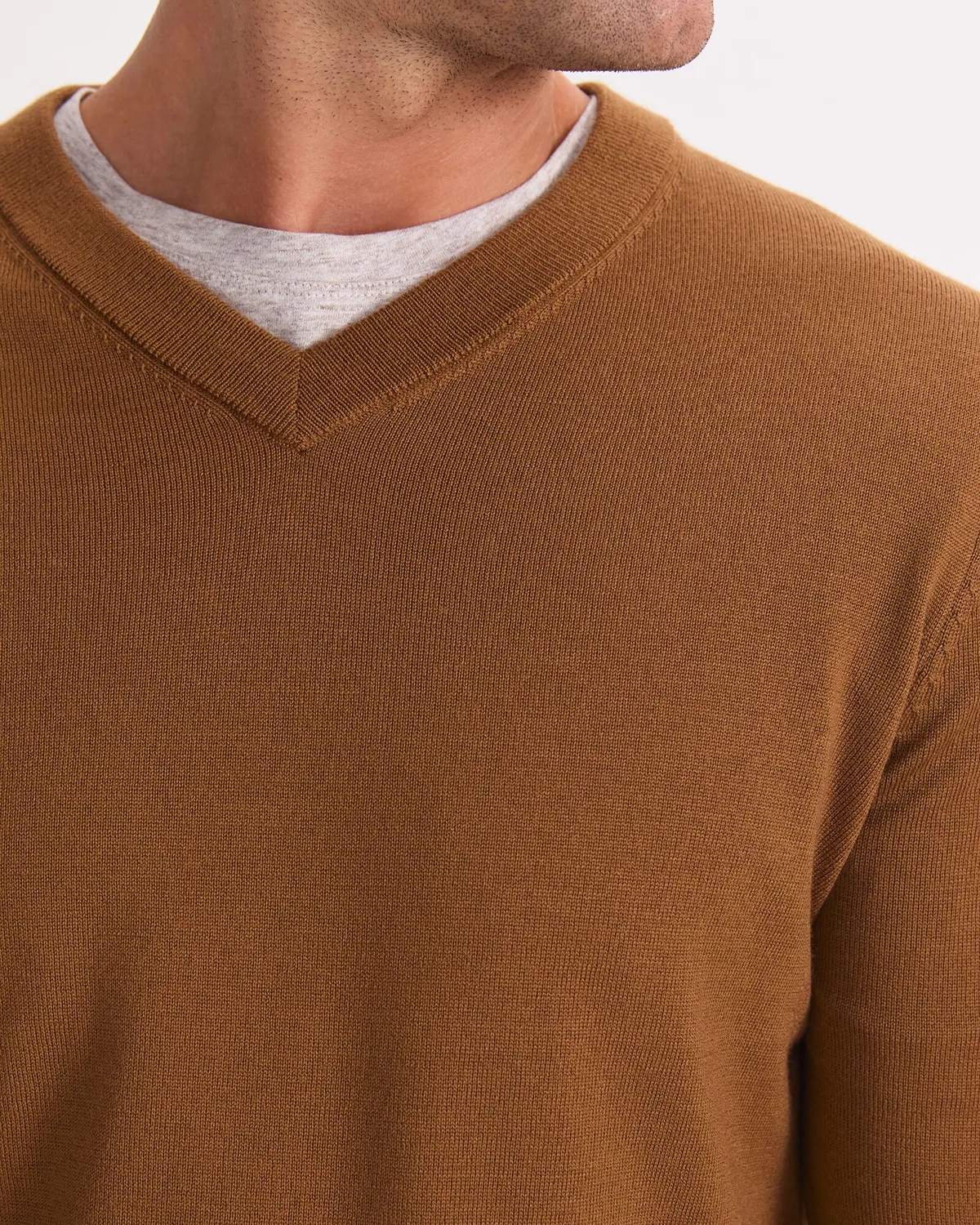 Sportscraft Merino V-Neck pull homme laine