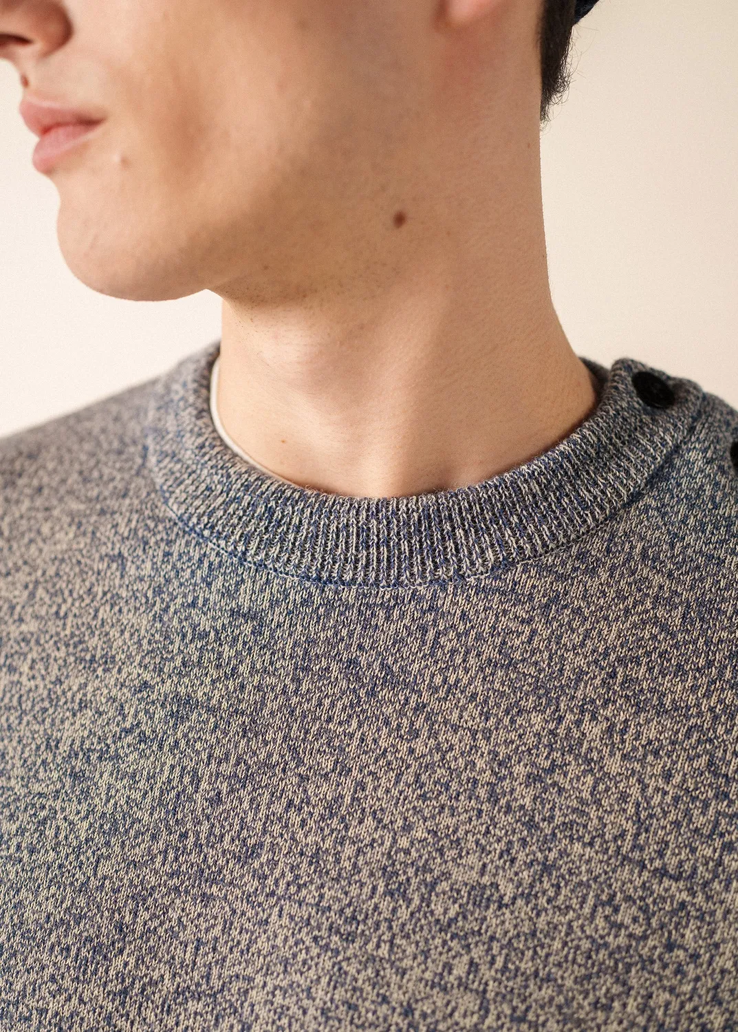 Saint James Cancale pull marin homme jean écru laine