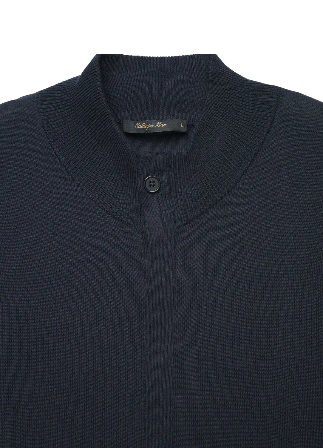 Calliope cardigan zip cardigan homme uni col cotele