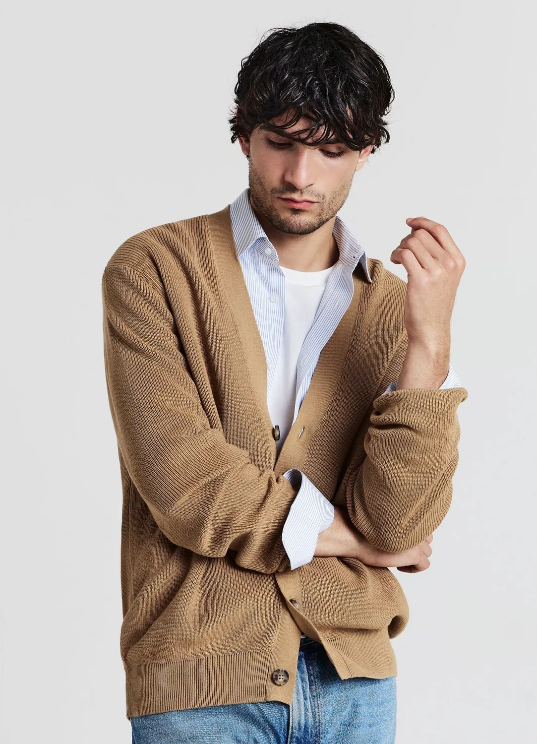 Calliope Cardigan Boutons Gilet Homme Col V Uni