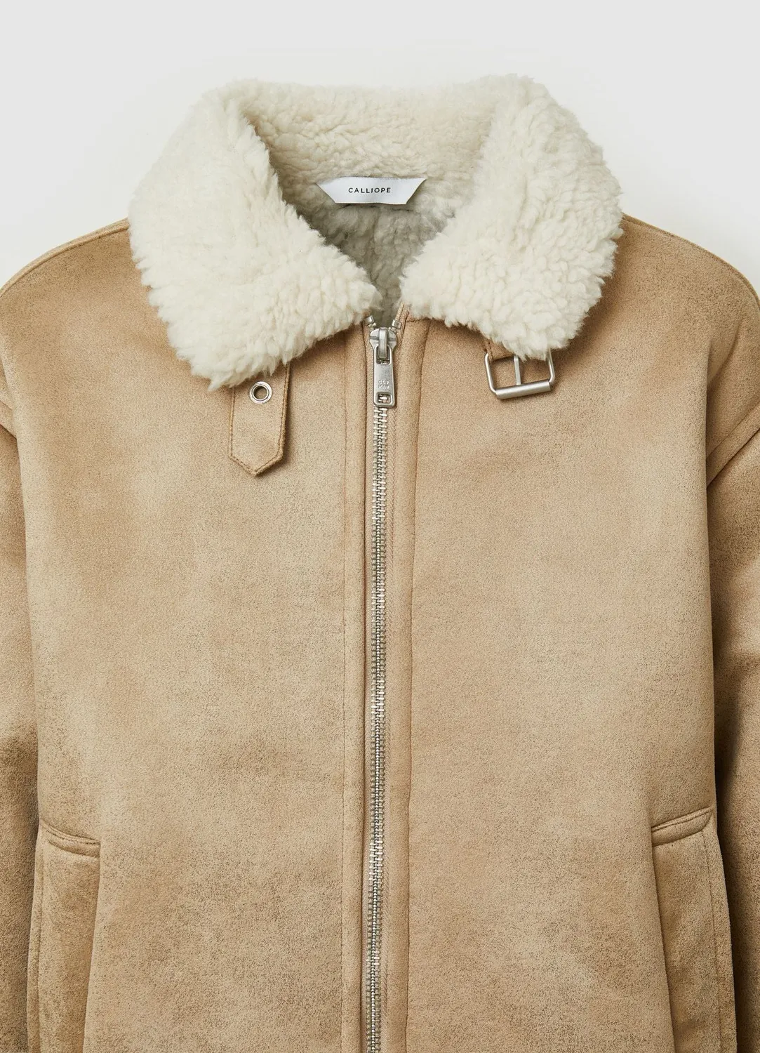 Calliope blouson effet mouton col boucle homme