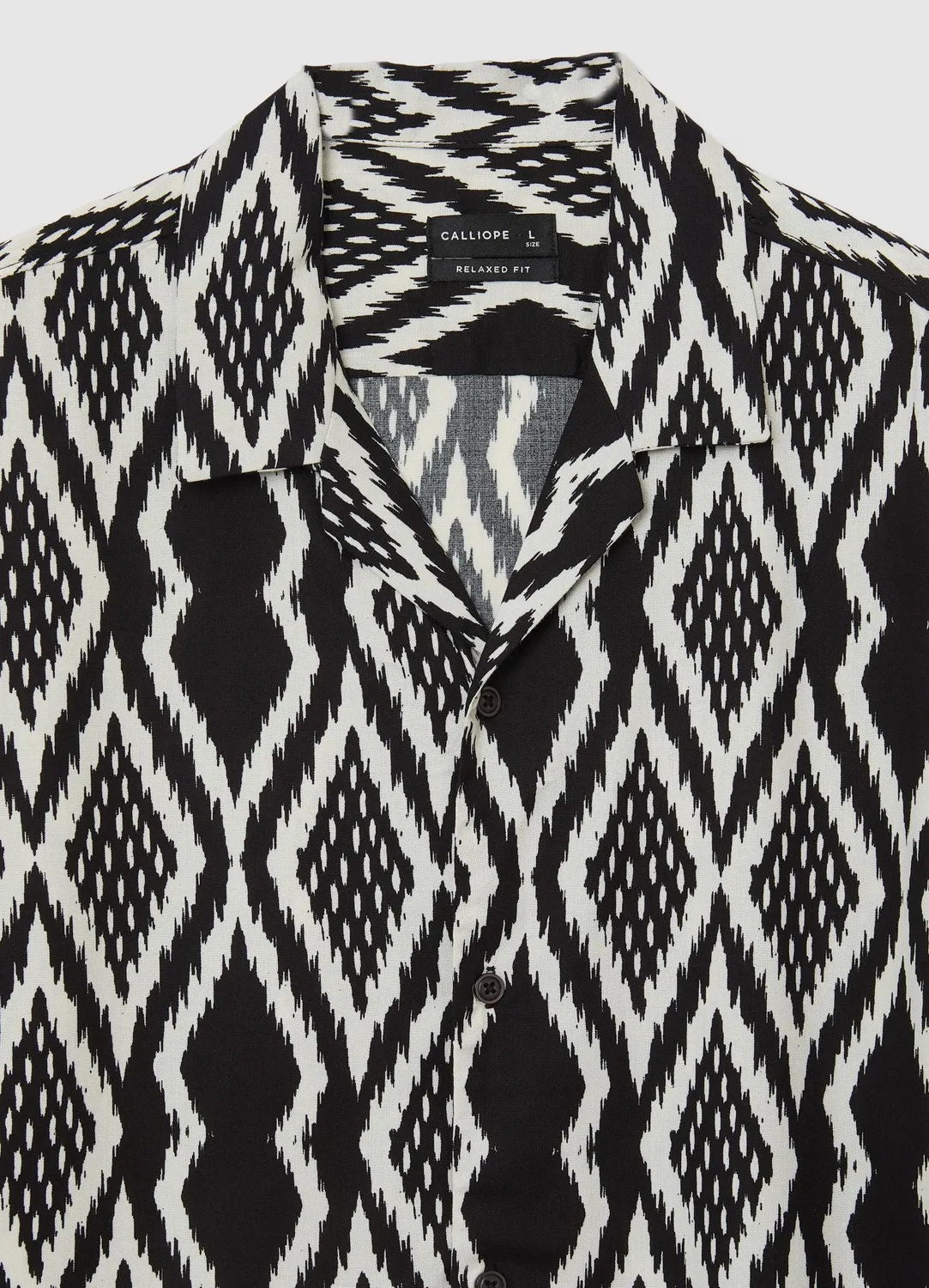 Calliope chemise losanges homme manches courtes