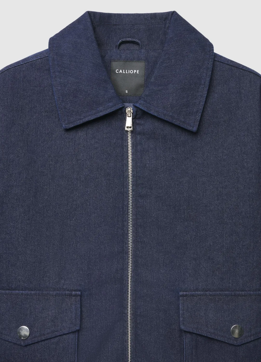 Calliope bomber femme denim zip poches à rabat