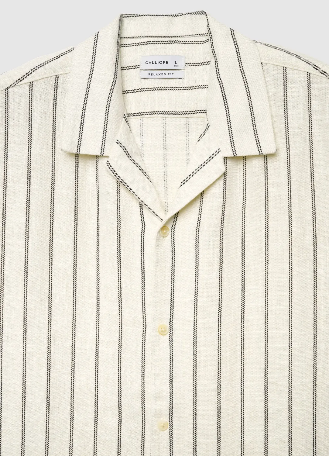 Calliope chemise bowling homme à rayures manches courtes