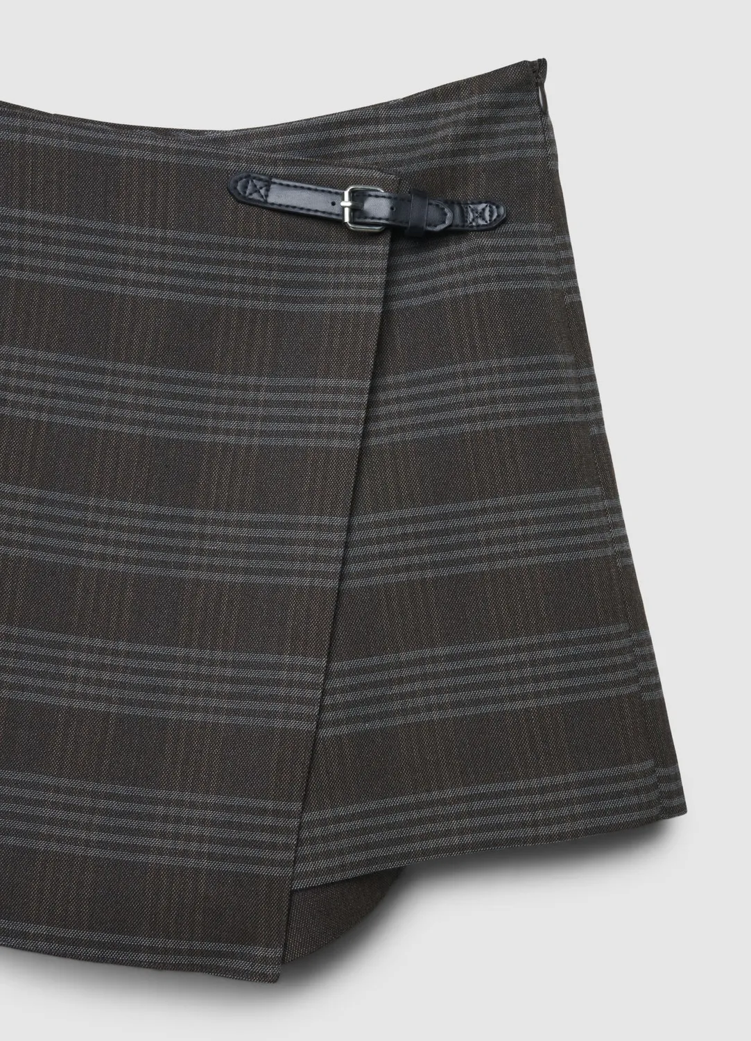 Calliope jupe-short carreaux fermeture latérale femme