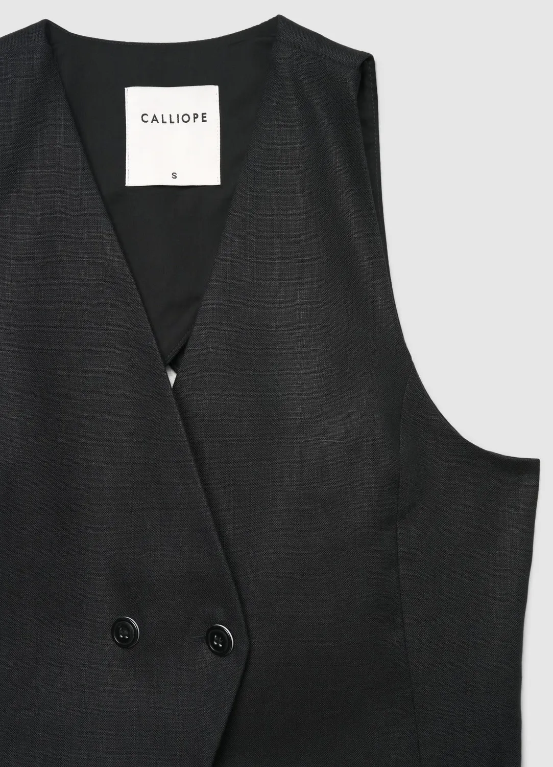 Calliope gilet tailleur femme double boutonnage