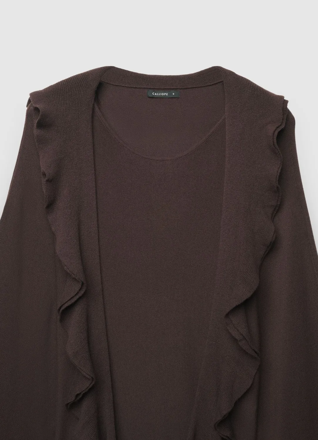 Calliope Pull volants maille fluide femme manches larges