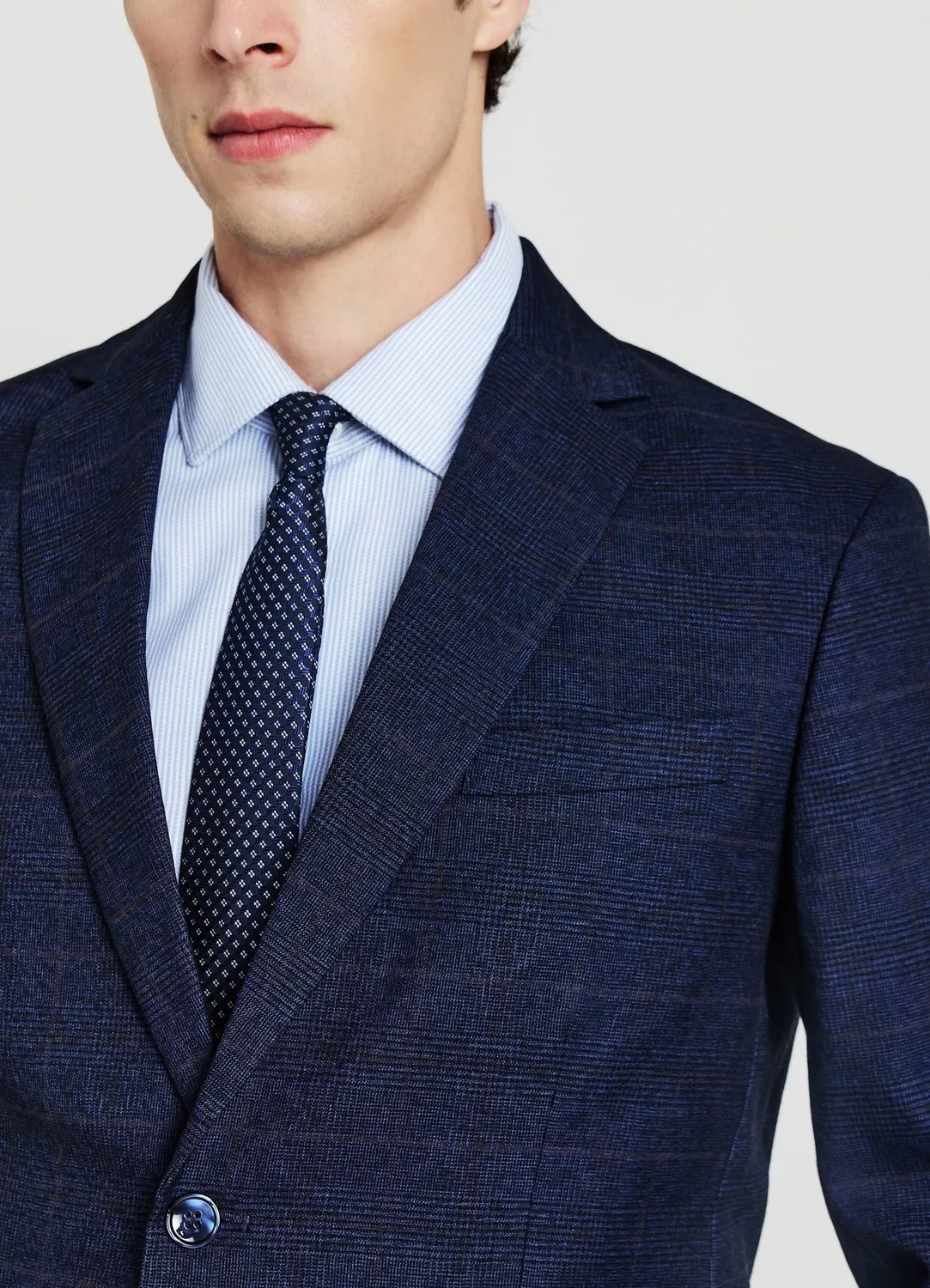 Calliope veste tailleur homme à carreaux 2 boutons