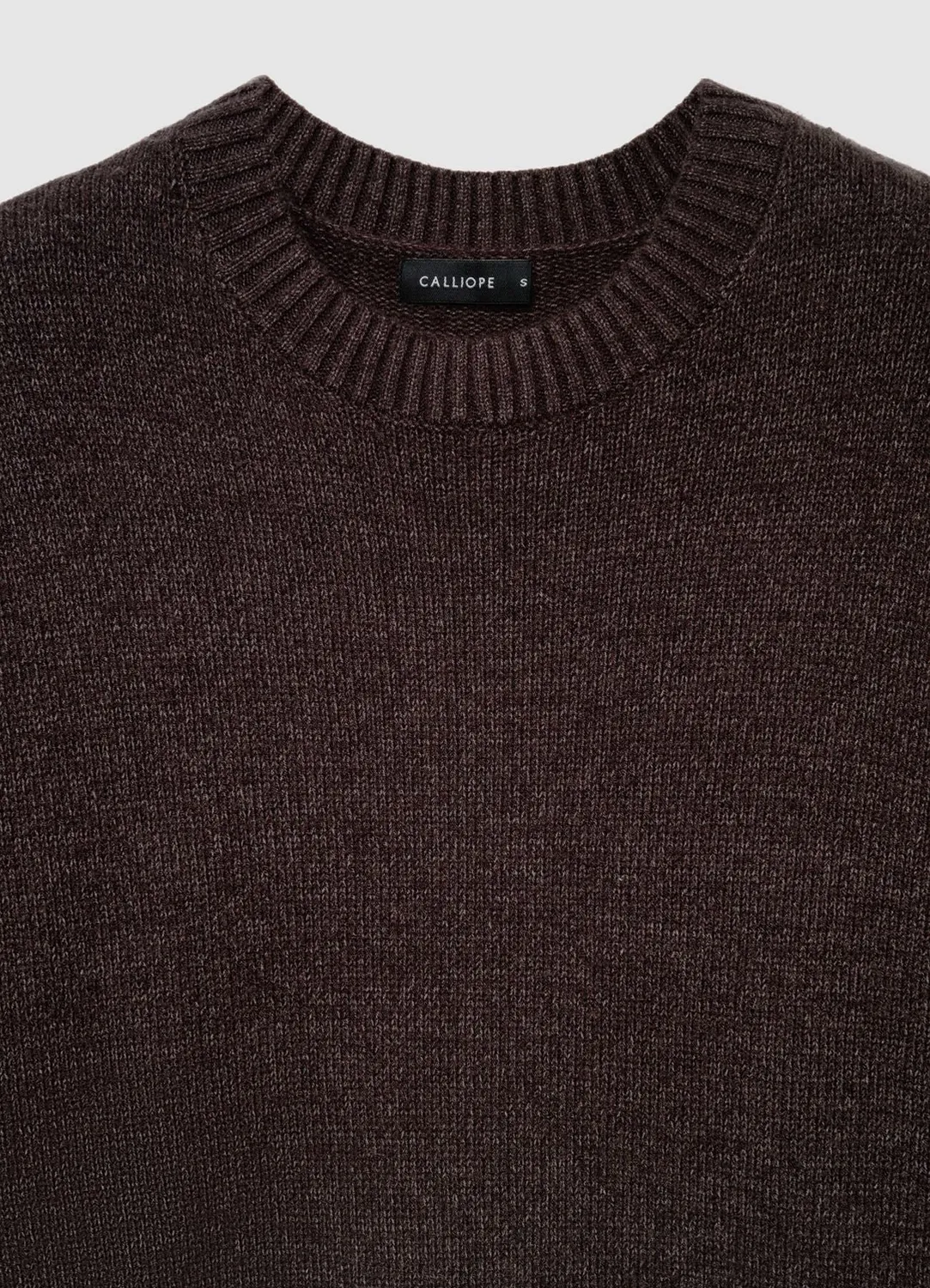 Calliope pull col rond femme manches longues uni