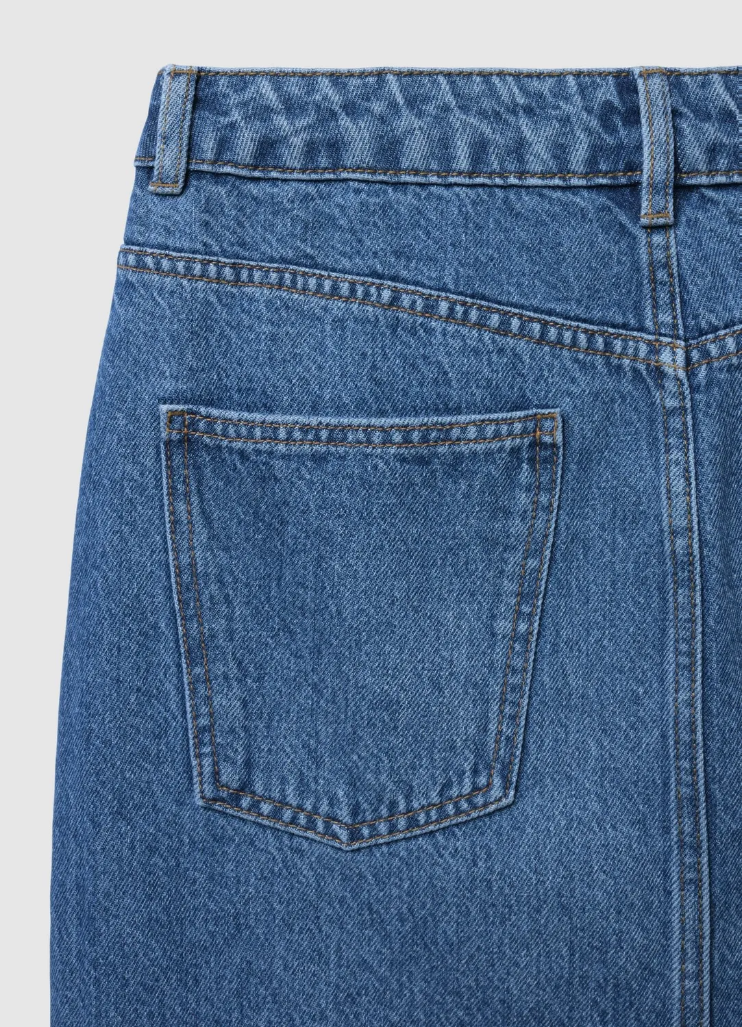 Calliope jupe longuette denim fente femme