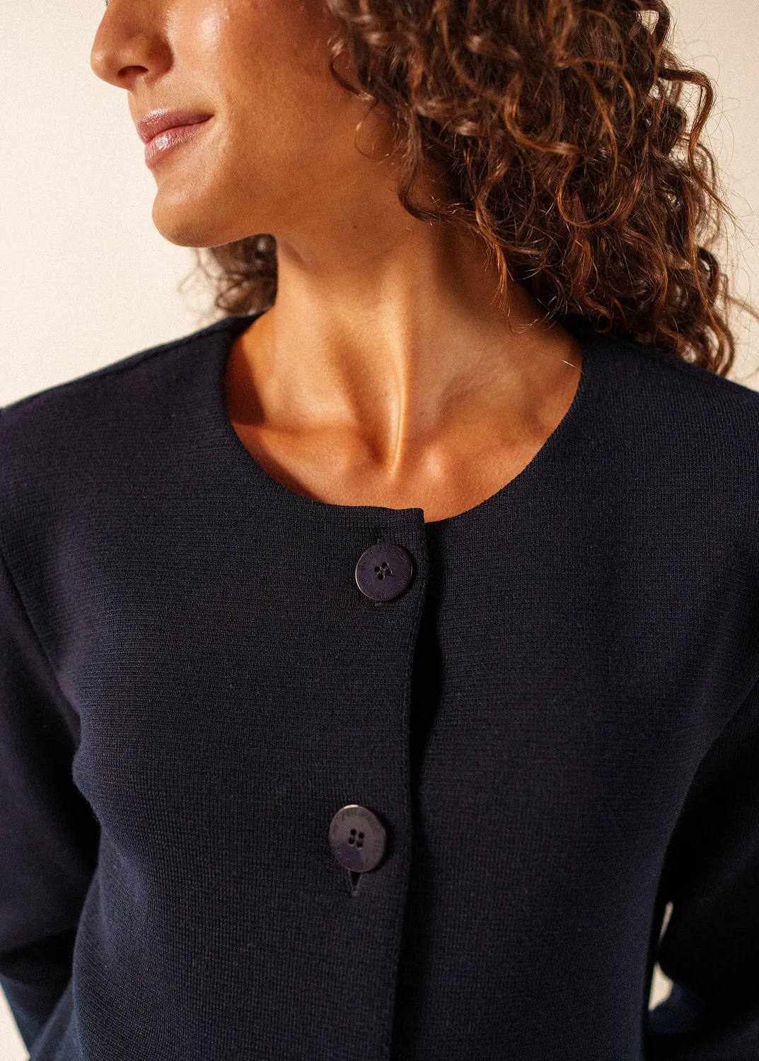Saint James Montpellier veste femme laine navy