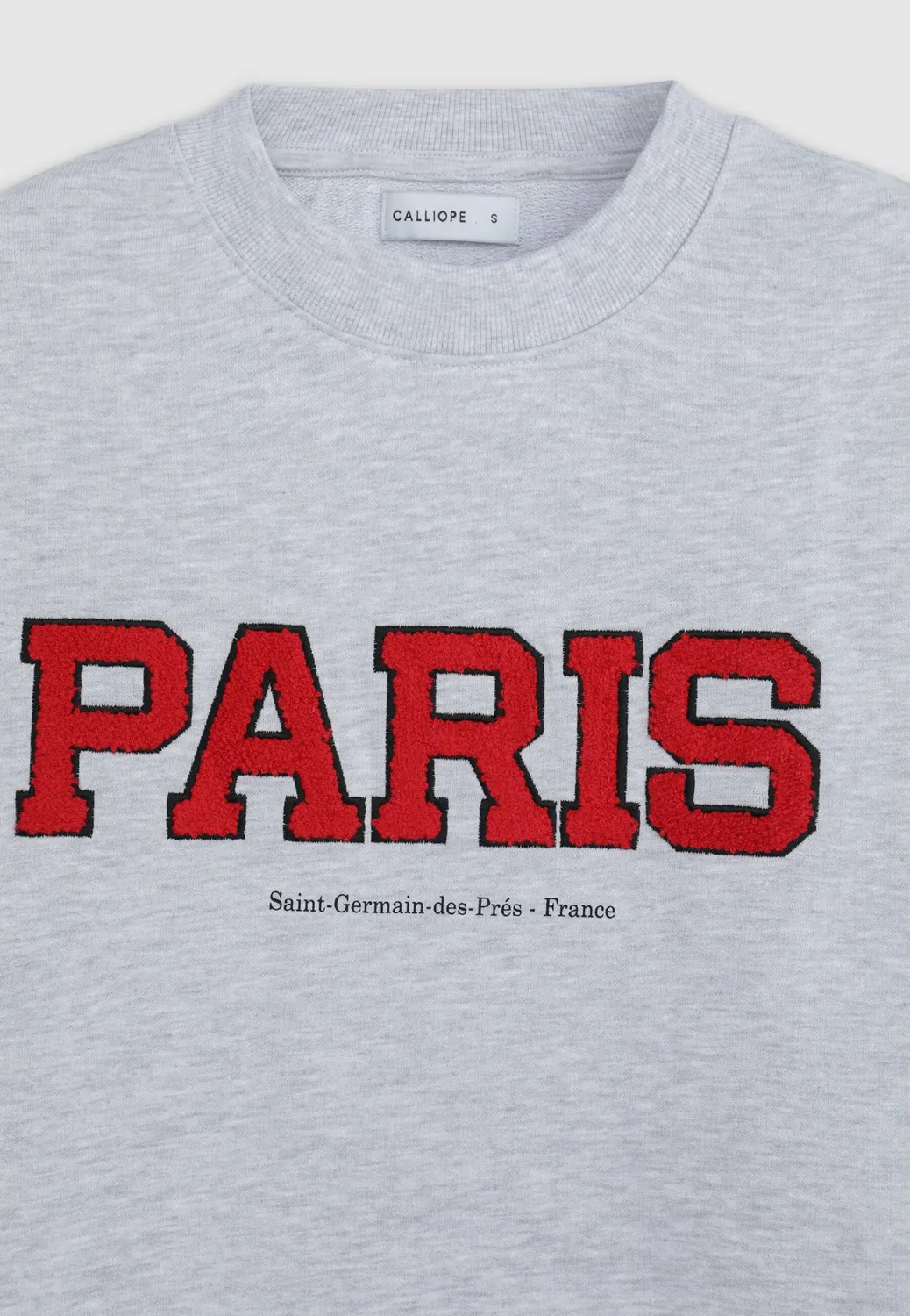 Calliope sweat college femme col rond coupe regular