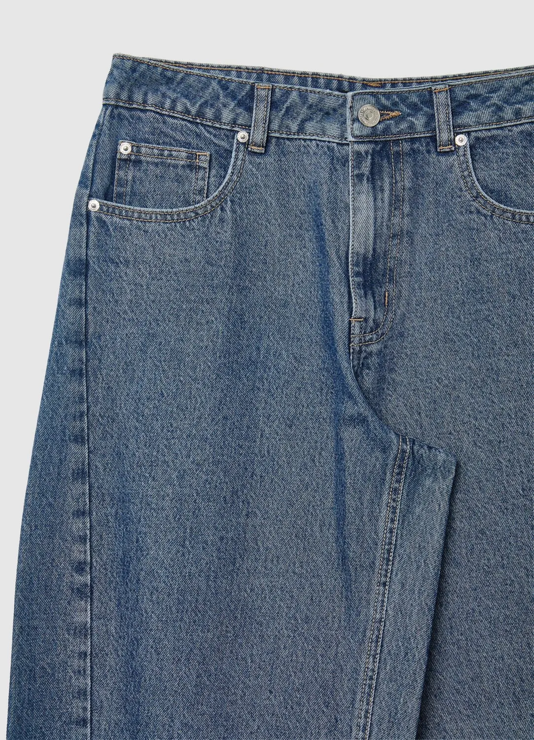 Calliope jean balloon femme taille haute bandes