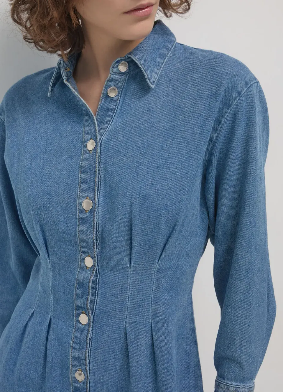 Calliope robe en jean pinces femme chemisier