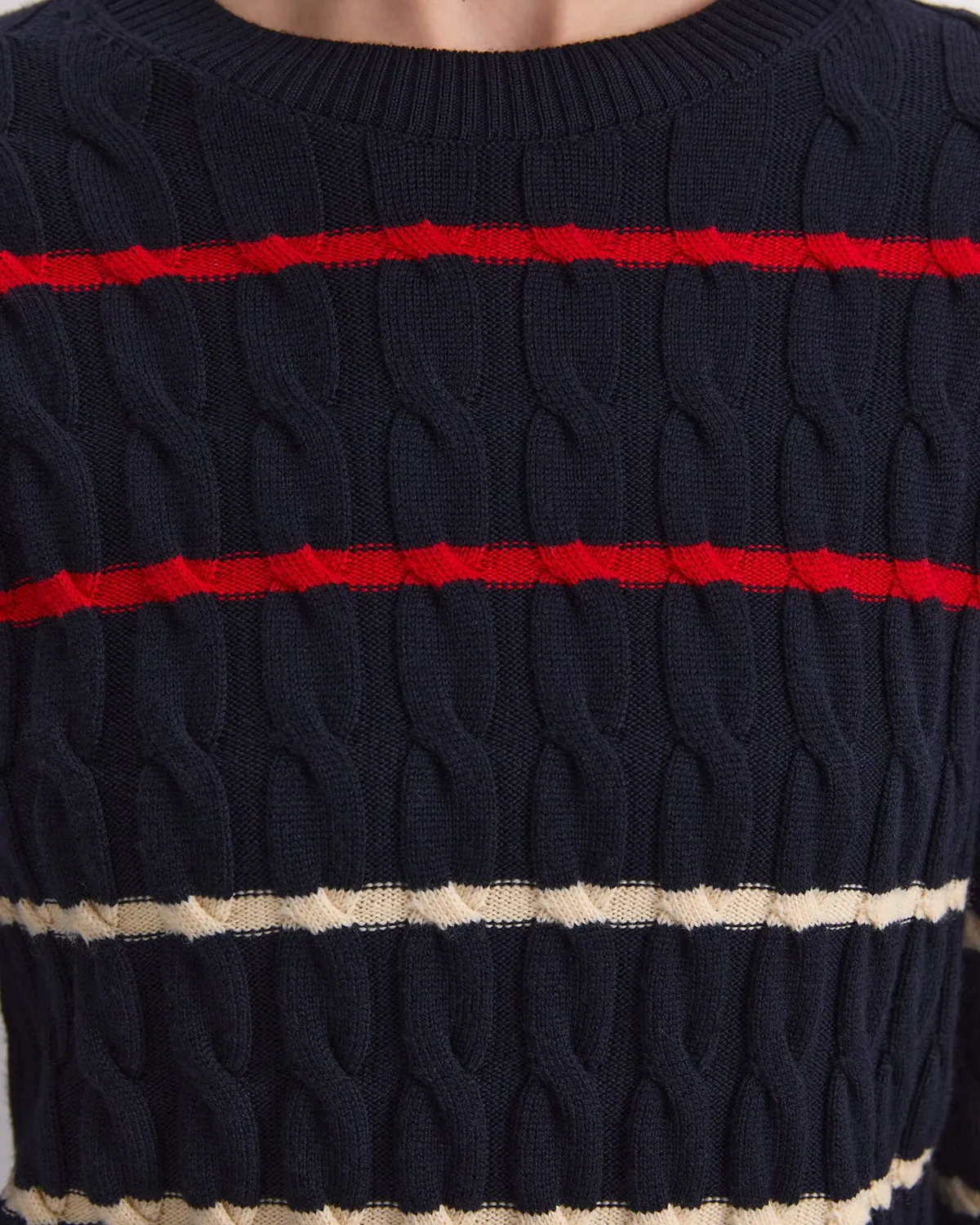 Sportscraft Merino Cable pull laine mérinos col rond