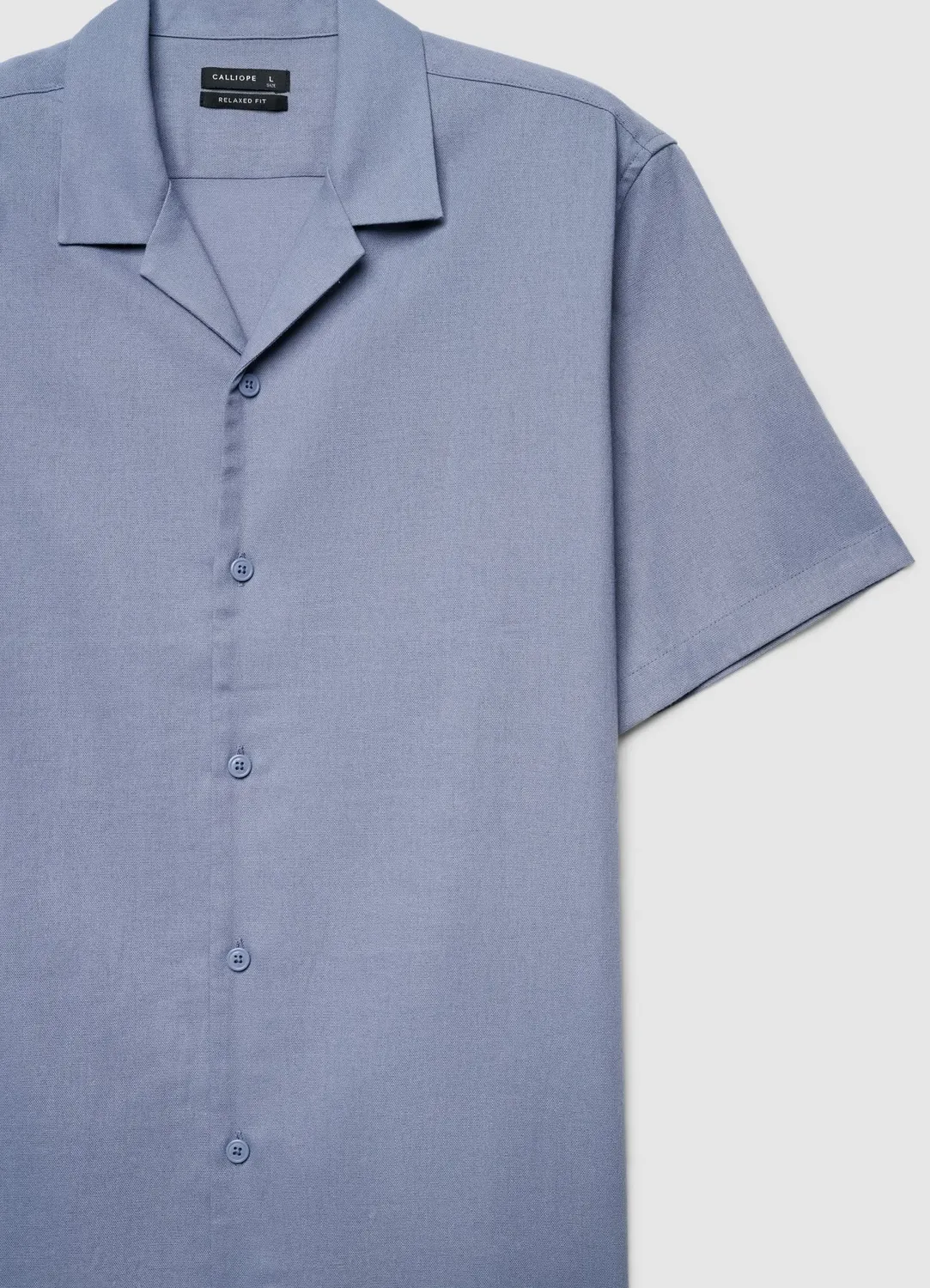 Calliope Bowling chemise homme lin manches courtes relaxed