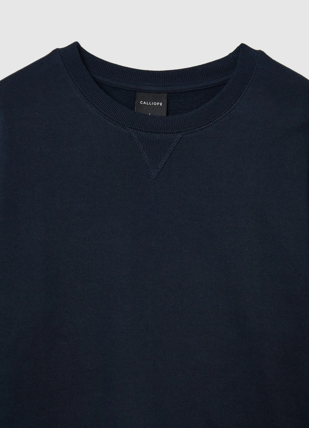Calliope sweat col rond basic homme coton
