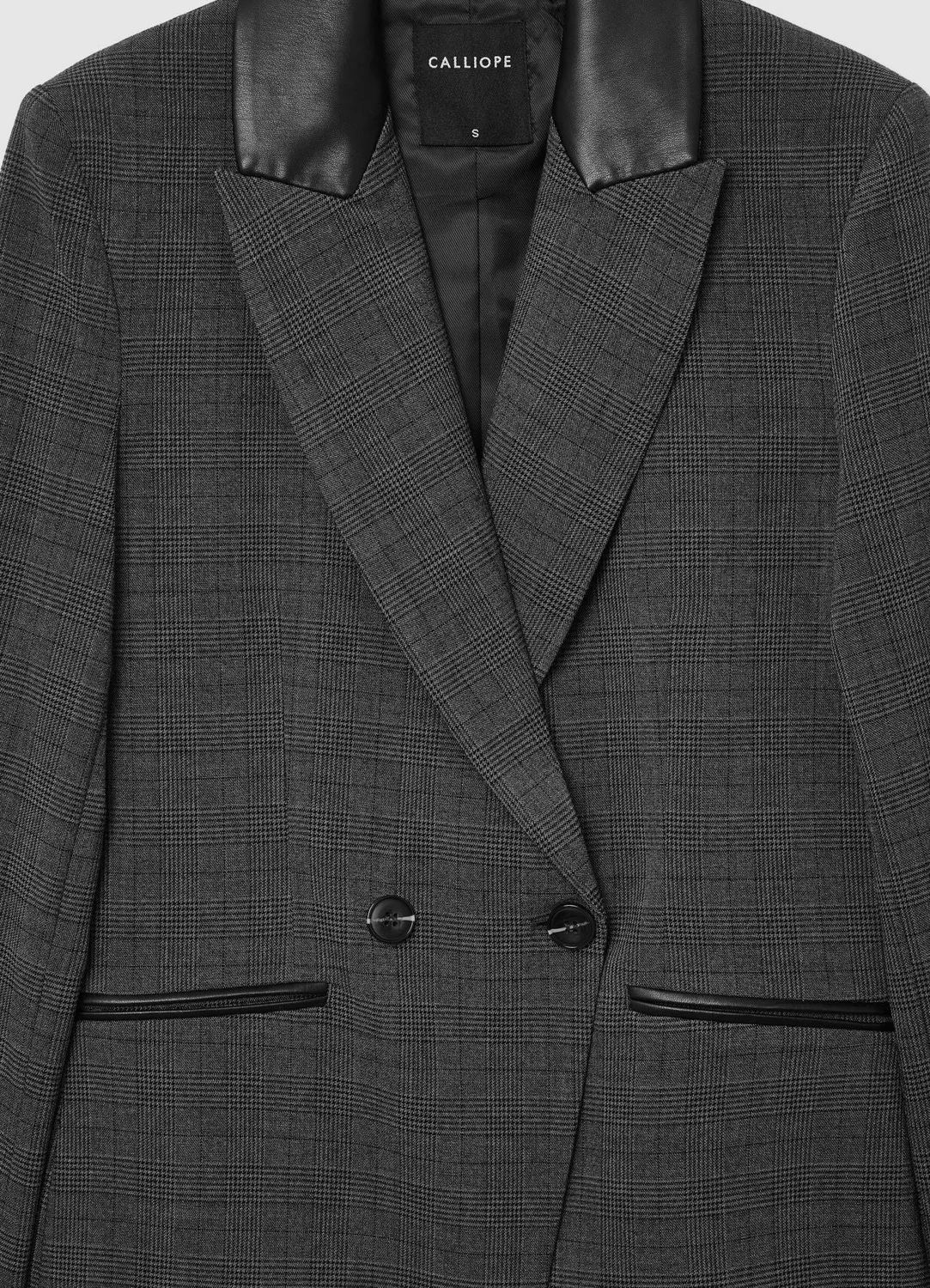 Calliope blazer double-boutonné prince-de-galles femme