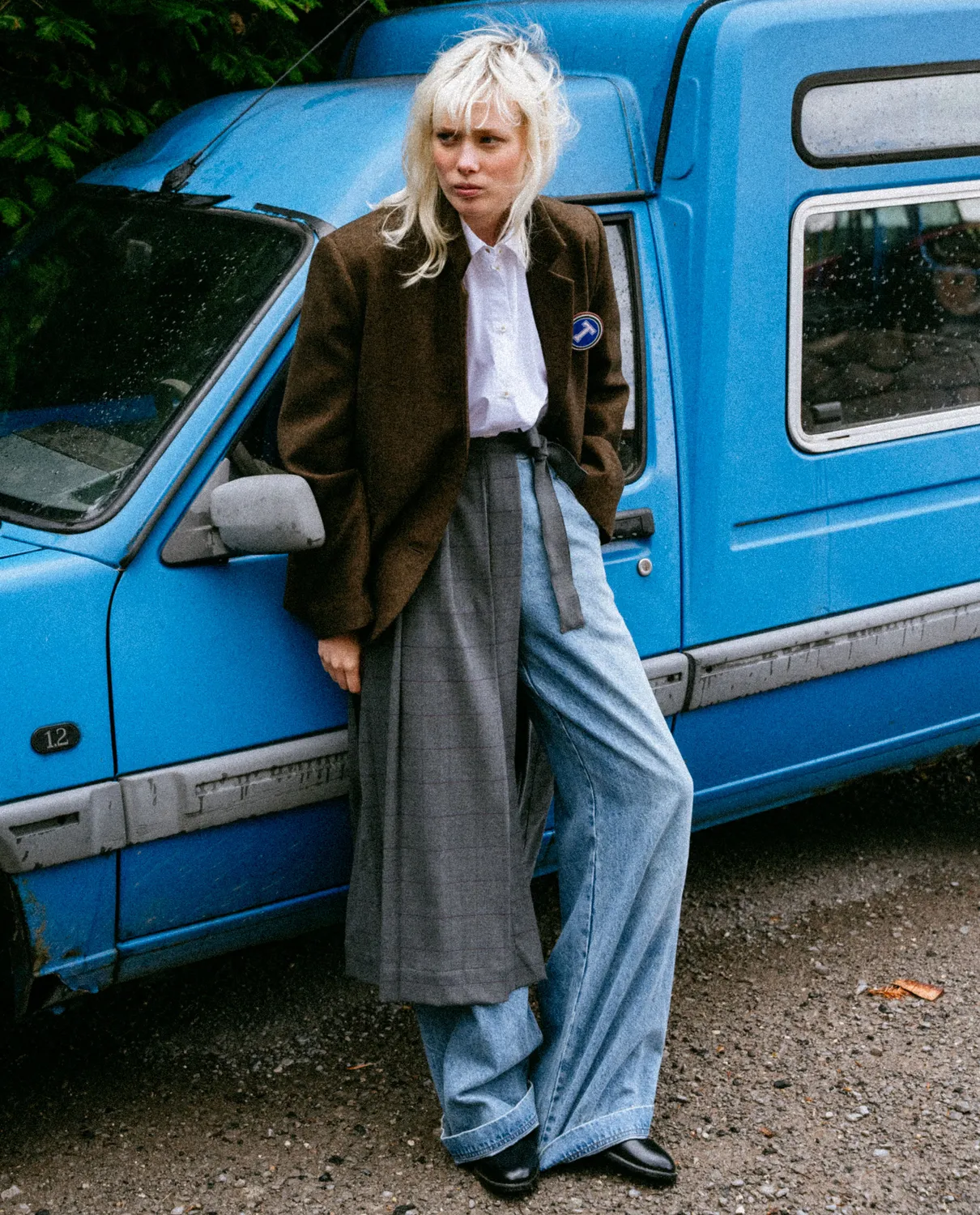 Tinsels Fanzine Ground veste tailleur flanelle