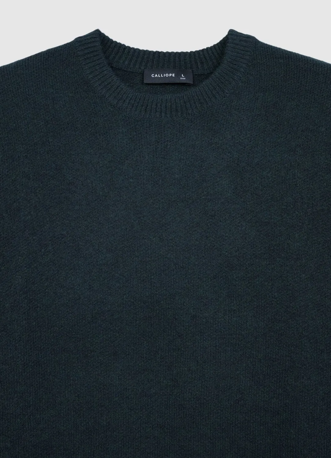 Calliope pull col rond homme uni manches longues