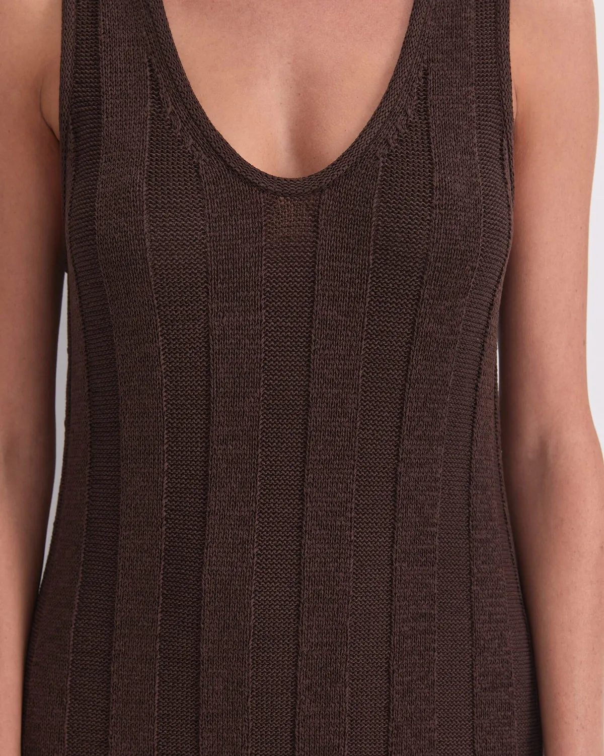 Sportscraft Josie Tape Yarn Knit robe maxi maille