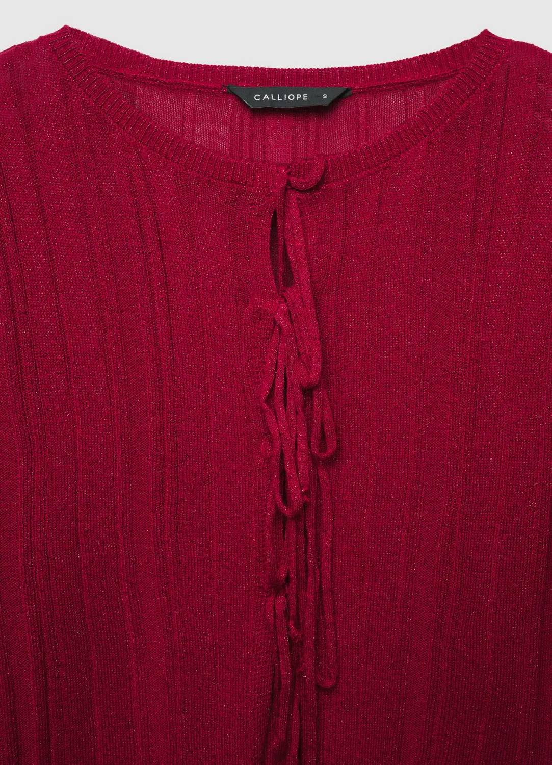 Calliope cardigan à lacets femme côtelé