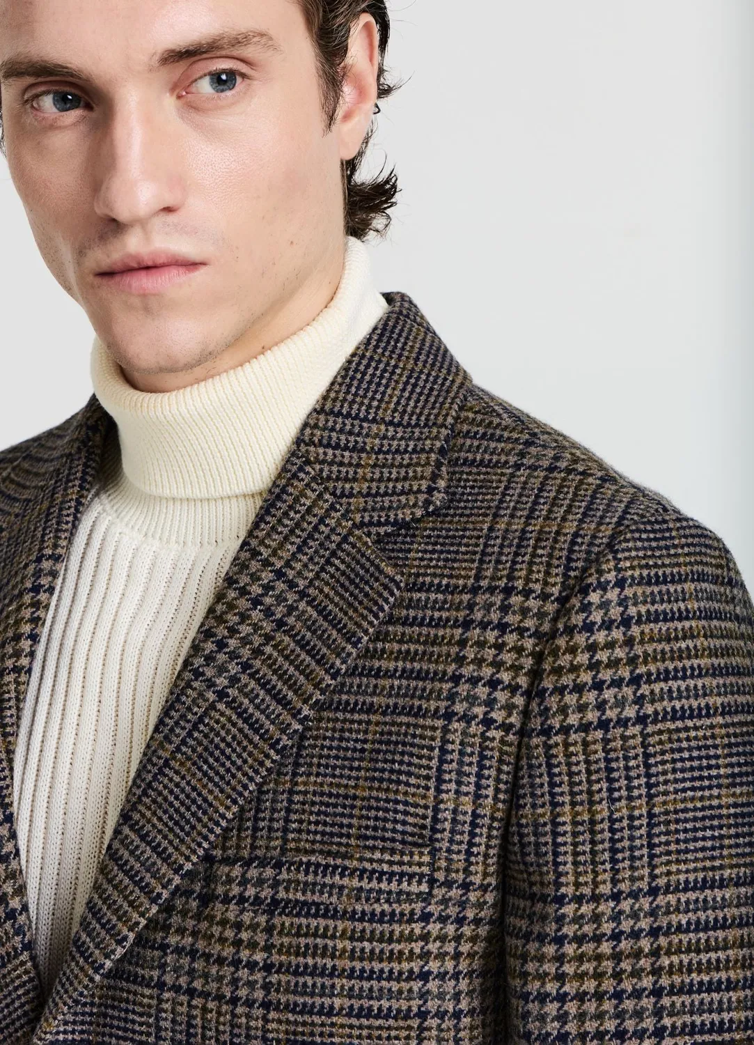 Calliope veste homme à carreaux 2 boutons