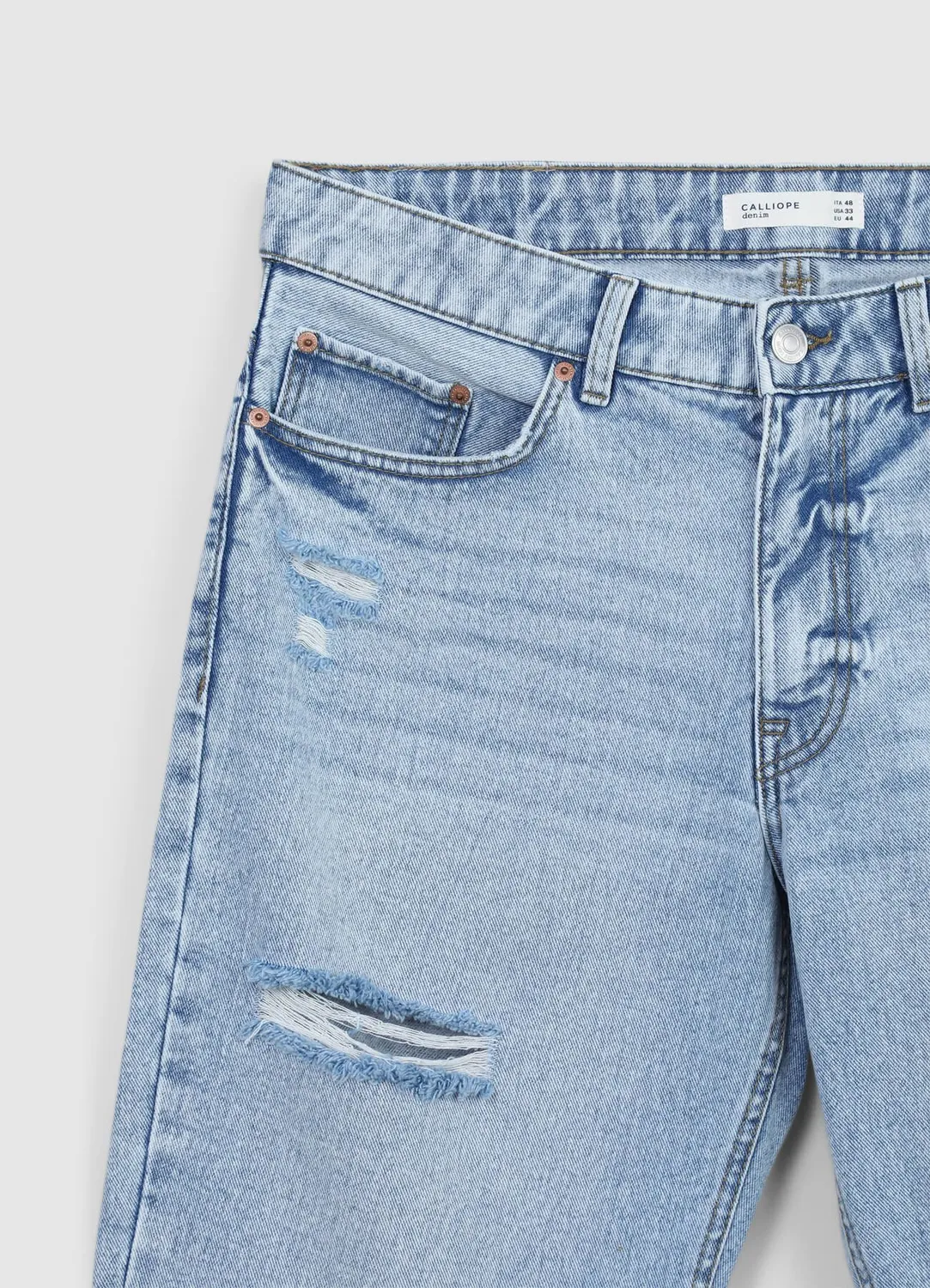 Calliope short jean homme déchiré regular 5 poches